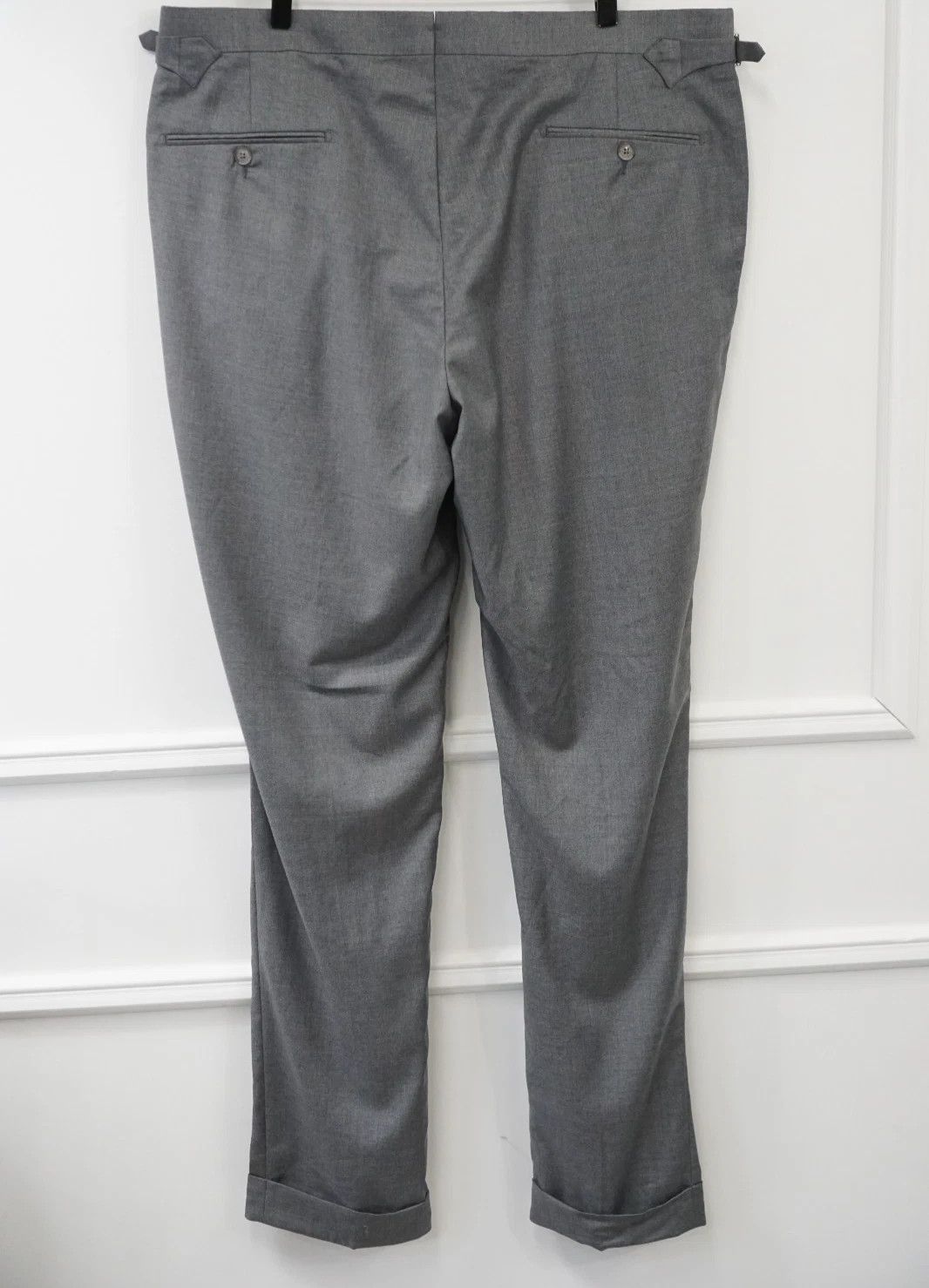 Suitsupply Men Suitsupply Pants Pure Wool S110 Vigo Grey Size UK/US48 Size 48R - 2 Thumbnail