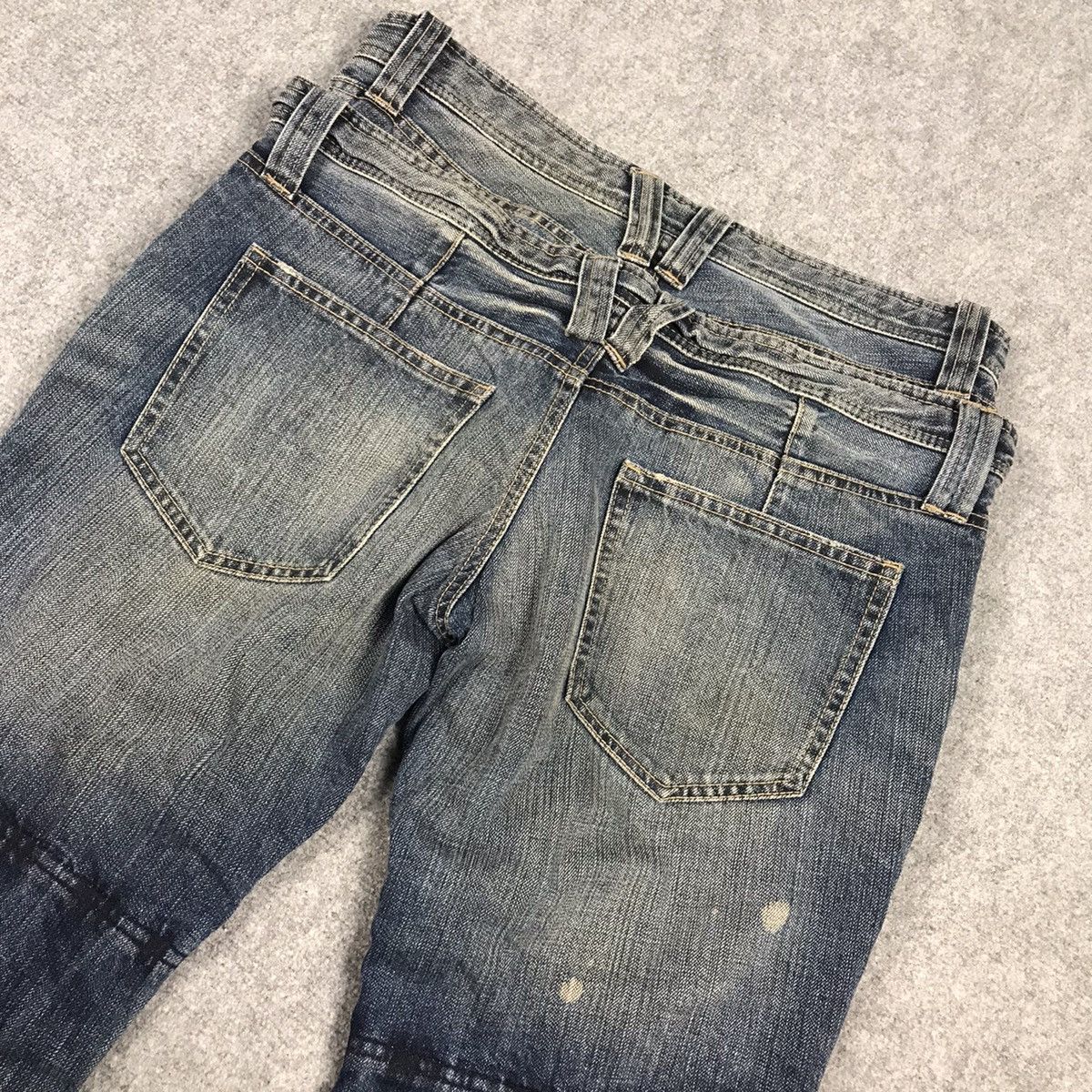 Japanese Brand × PPFM × Tornado Mart DOUBLE WAIST PPFM DISTRESSED JAPAN RARE DENIM PANTS Size US 32 / EU 48 - 15 Thumbnail