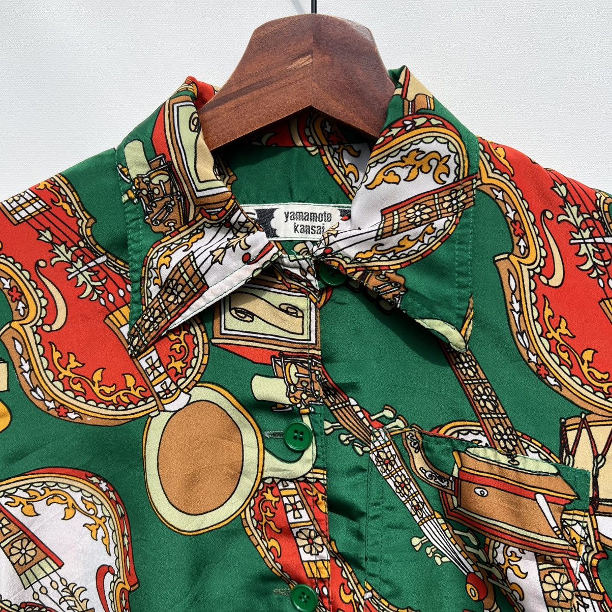 Kansai Yamamoto Kansai Yamamoto Silk All Over Print Silk Blouse XS S Size S / US 4 / IT 40 - 6 Thumbnail