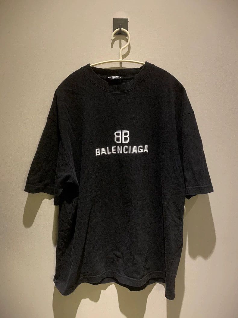 Other Balenciaga Mosaic Black Short Sleeve T-Shirt Size US S / EU 44-46 / 1 - 1 Thumbnail