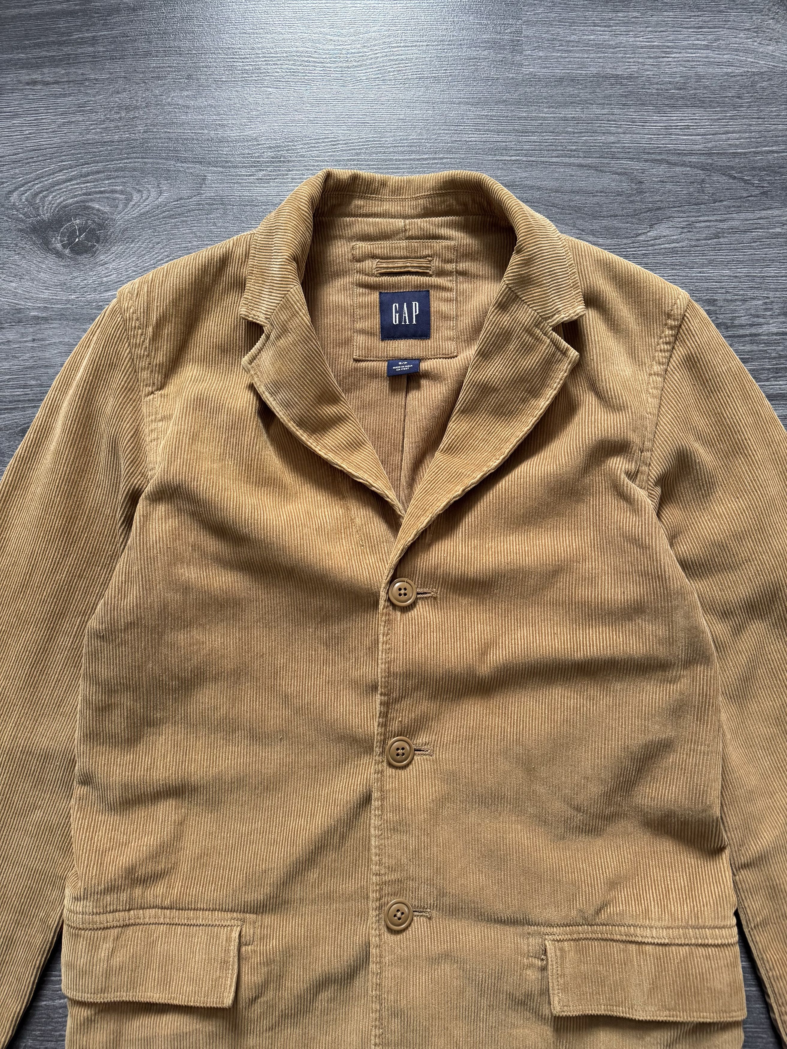 Gap Vintage Gap Button Jacket Corduroy Beige Blazer Coat Size US S / EU 44-46 / 1 - 5 Thumbnail