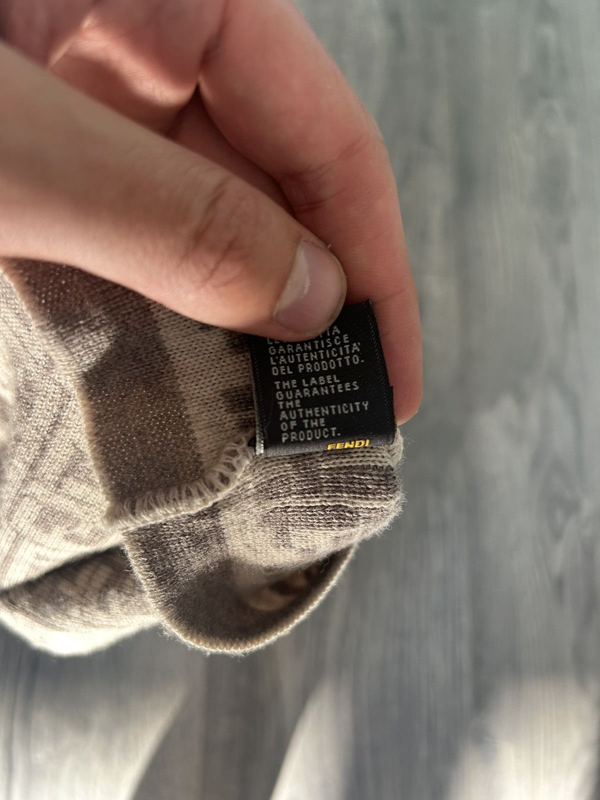 Fendi FF Zucca Monogram 100% Wool Beanie Size ONE SIZE - 7 Thumbnail