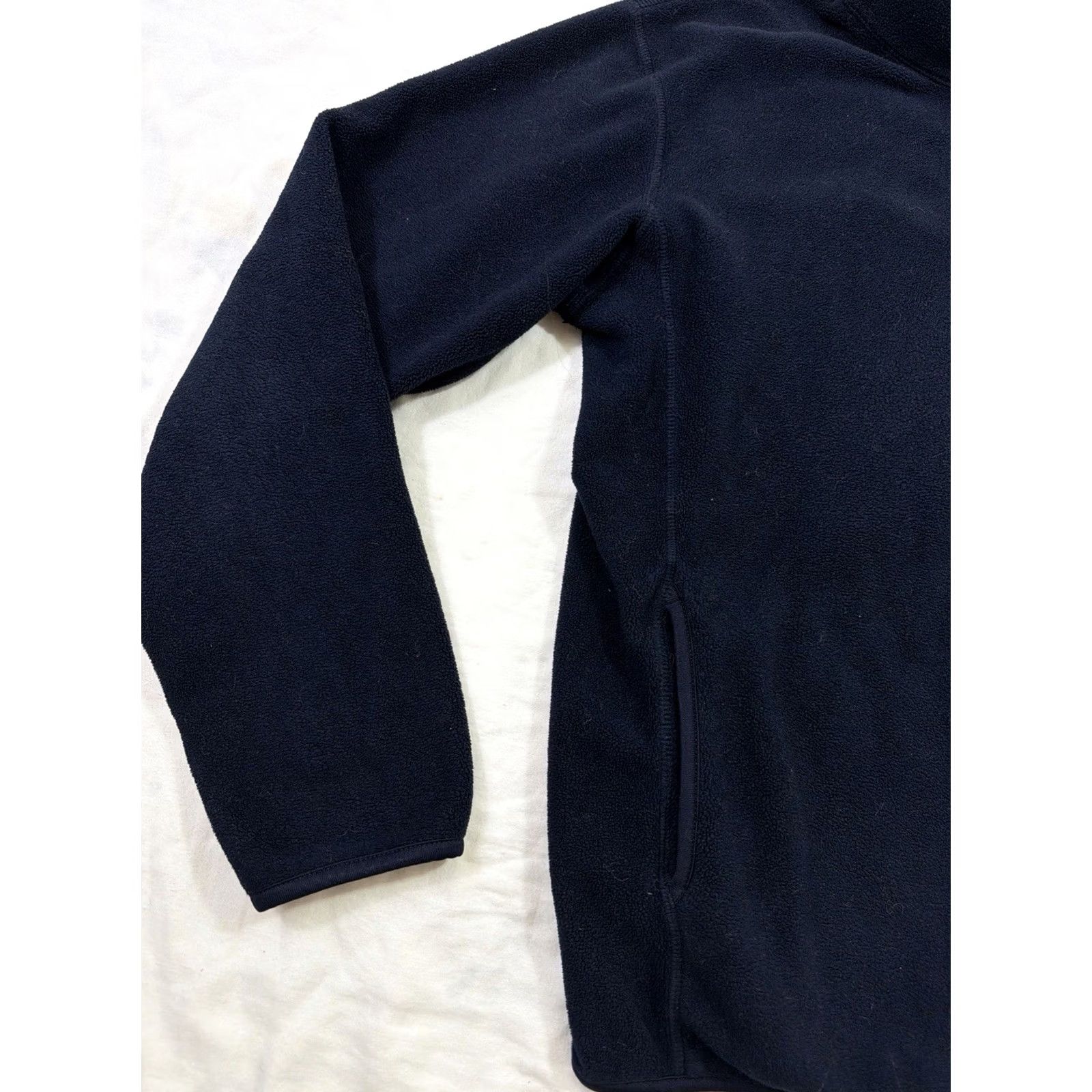 Uniqlo VINTAGE Uniqlo Men’s M Full Zip Fleece Windstopper Navy Blue Jacket Windbreaker Mens Size US M / EU 48-50 / 2 - 2 Thumbnail