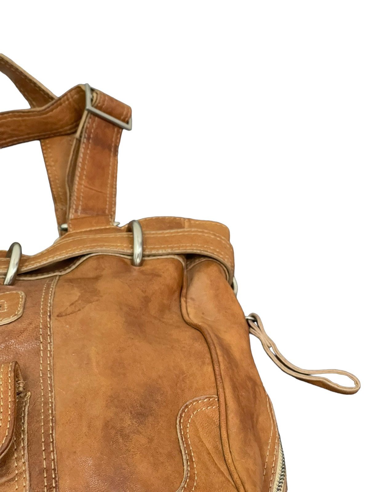 Japanese Brand Full Leather Vtg Via Republica Italy Shoulder Bag 4🟩 Size ONE SIZE - 8 Thumbnail