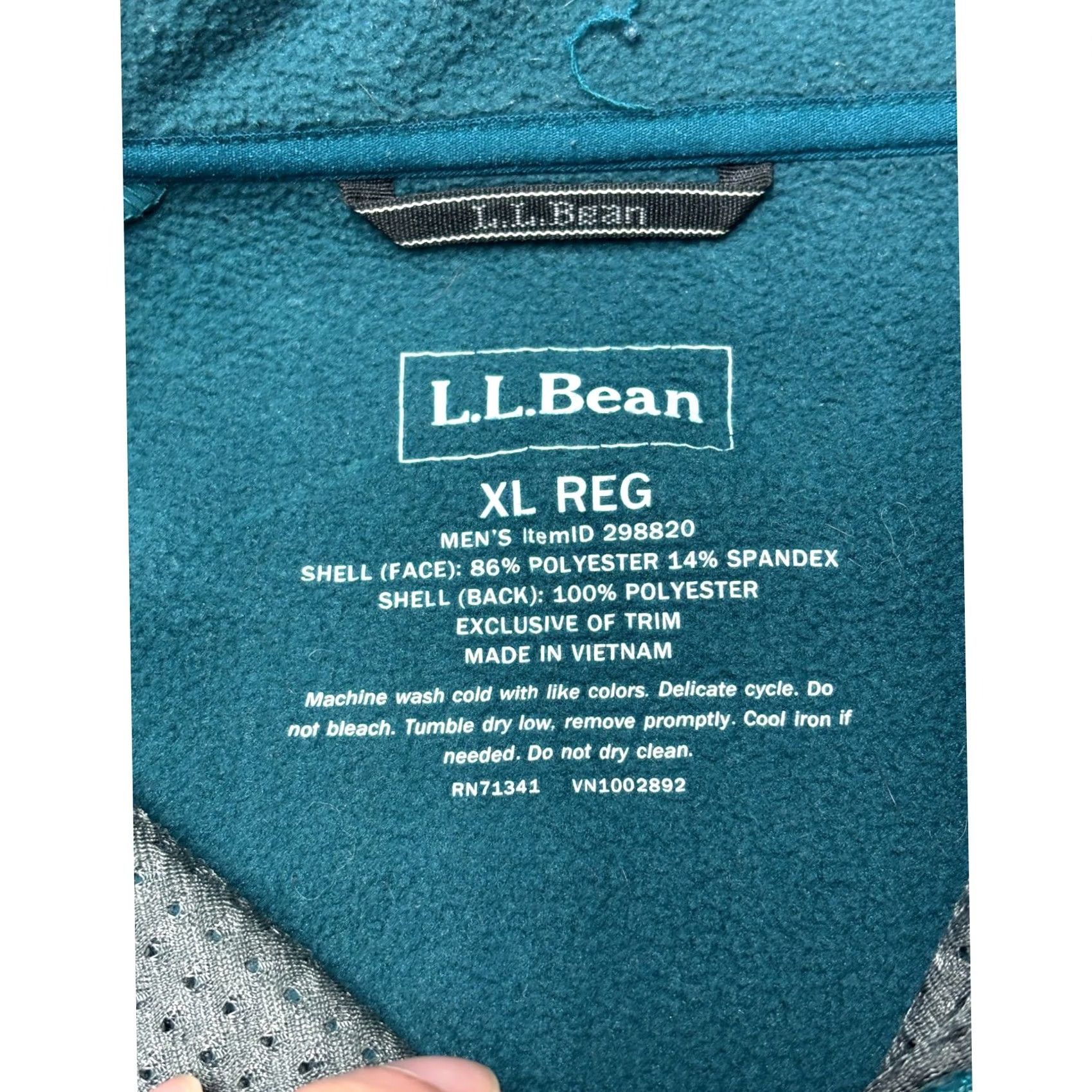 Vintage LL Bean Men’s Bean’s Windproof Softshell Jacket Teal Blue XL Windbreaker Jacket Mens Regular Size XS? Size US XL / EU 56 / 4 - 3 Thumbnail