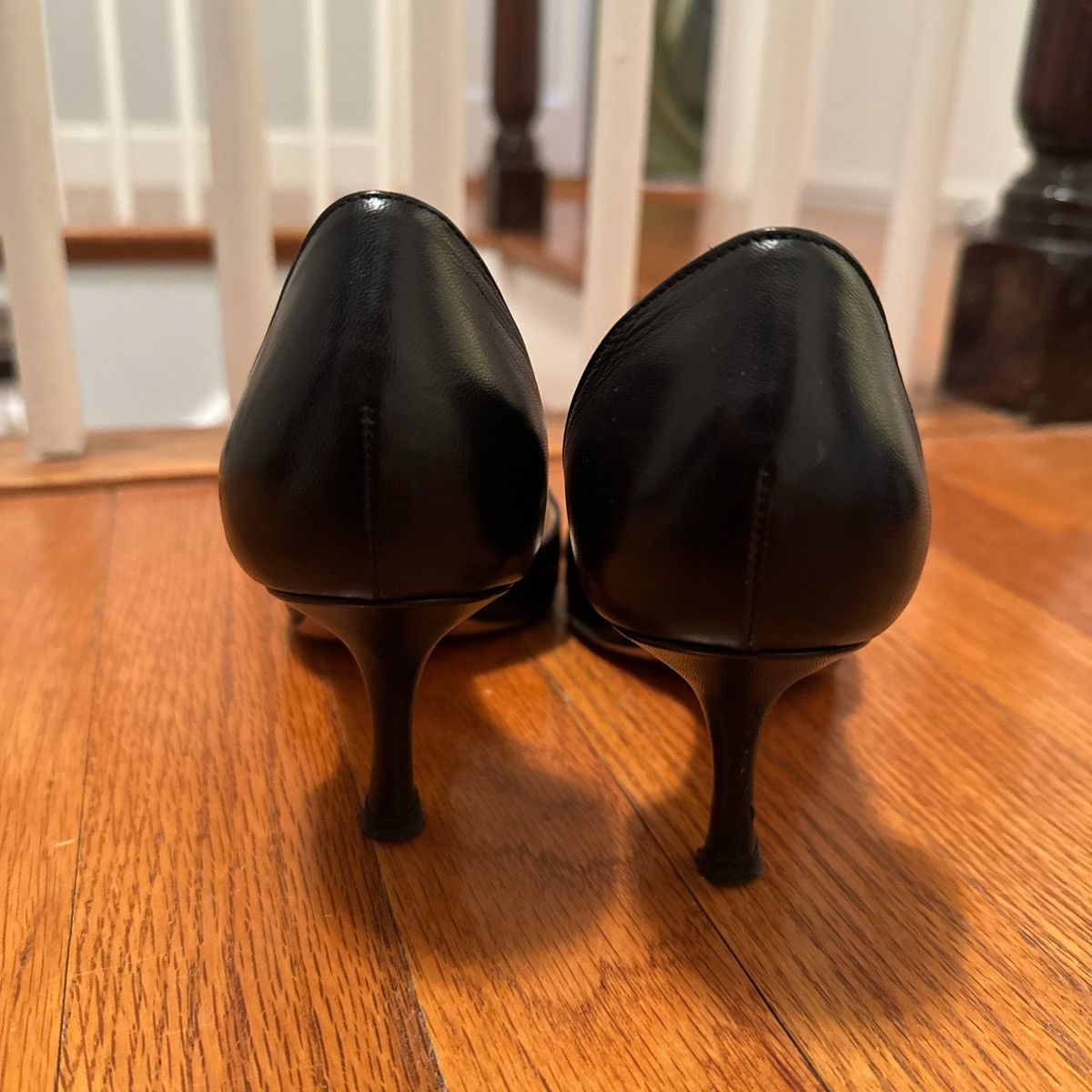 Giorgio Armani Giorgio Armani Black Kitten Heels Size US 7 / IT 37 - 4 Thumbnail