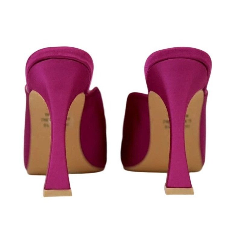 Other KAYLEEN / Cailin-20 / Pink Satin / Mule Heels / With Feather Size US 9 / IT 39 - 4 Thumbnail
