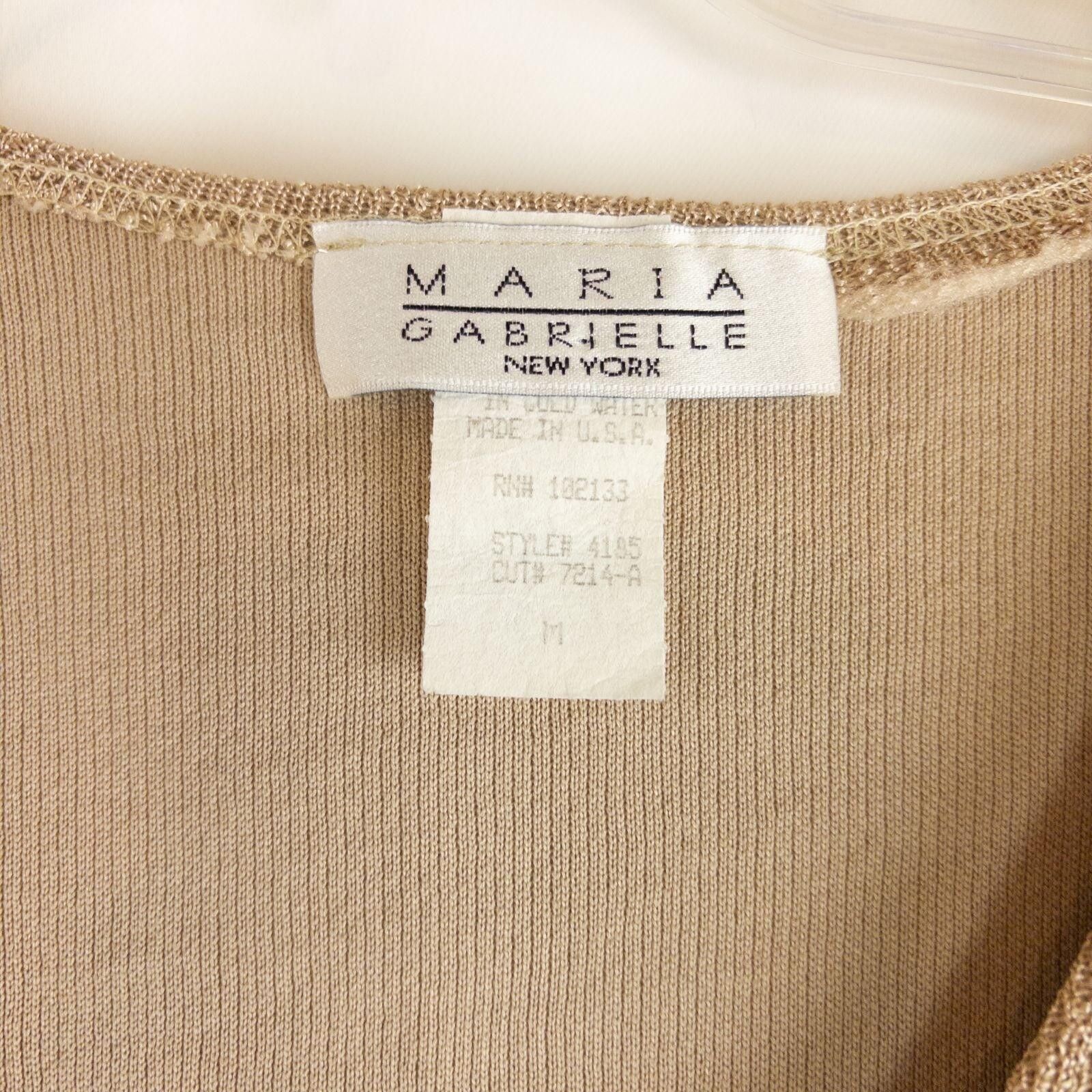 Other Maria Gabrielle Vintage Gold Cardigan Top Womens Medium Size M / US 6-8 / IT 42-44 - 12 Thumbnail