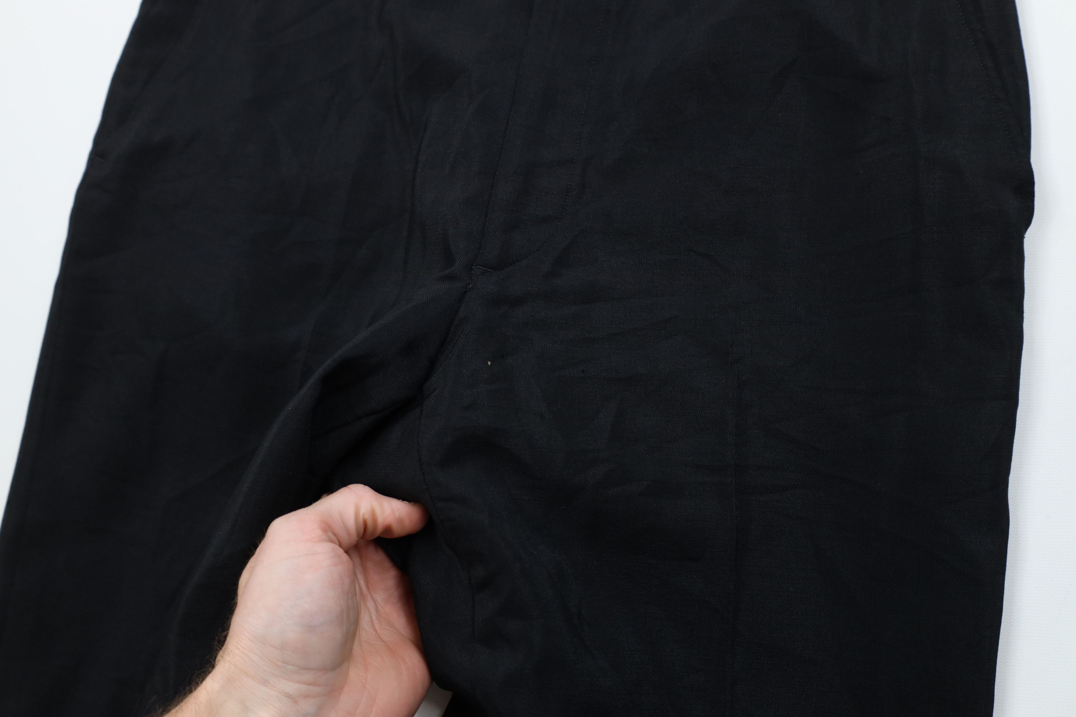 Vintage Vintage 50s Rockabilly Gabardine Knit Chino Pants Black USA Size US 34 / EU 50 - 6 Thumbnail