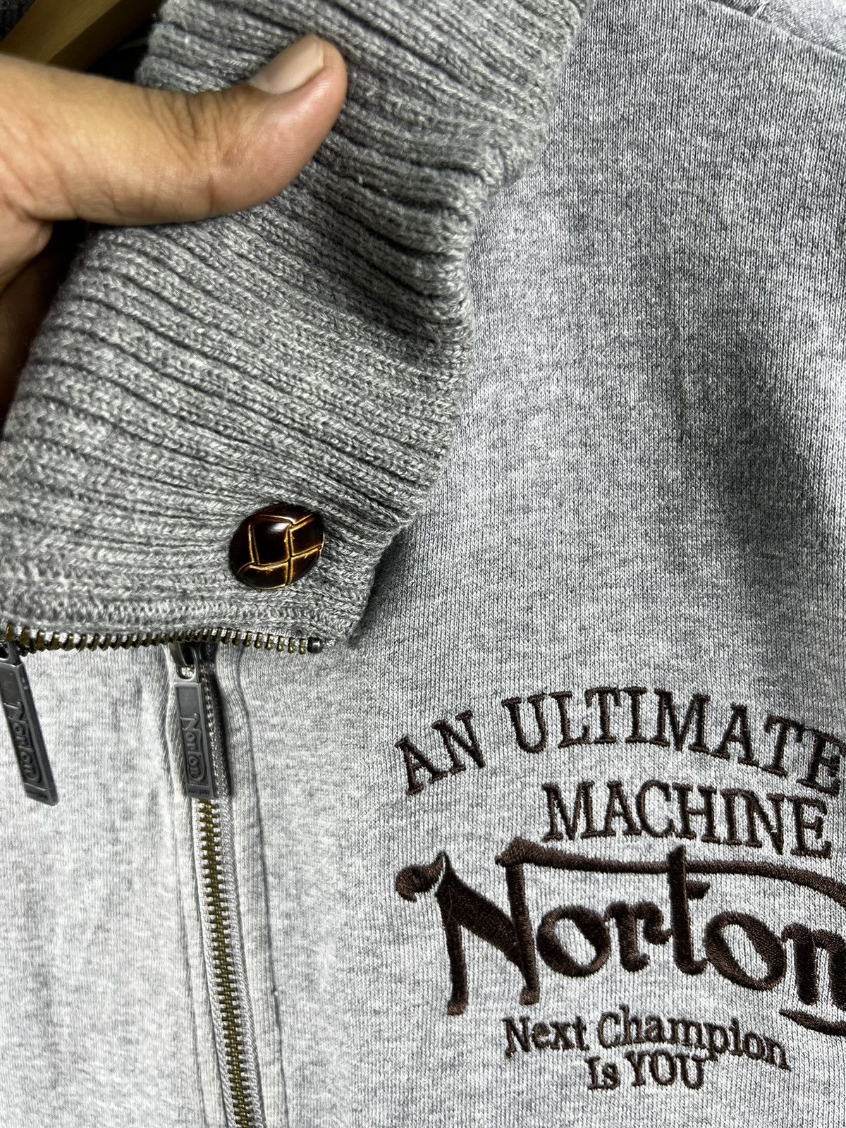 Norton × Vintage 🔥 NORTON RETRO MOTORBIKE JACKET Size US M / EU 48-50 / 2 - 6 Thumbnail
