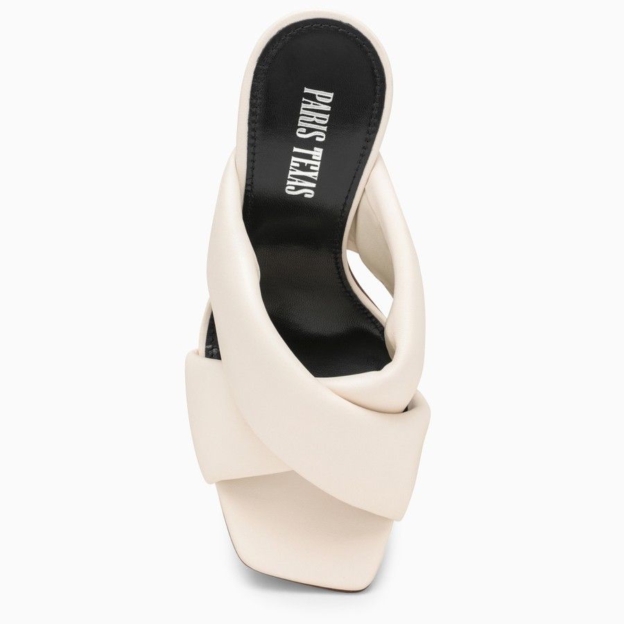 Paris Texas o1d2blof0924 Leather Mules in Milk-White Size US 7 / IT 37 - 2 Thumbnail