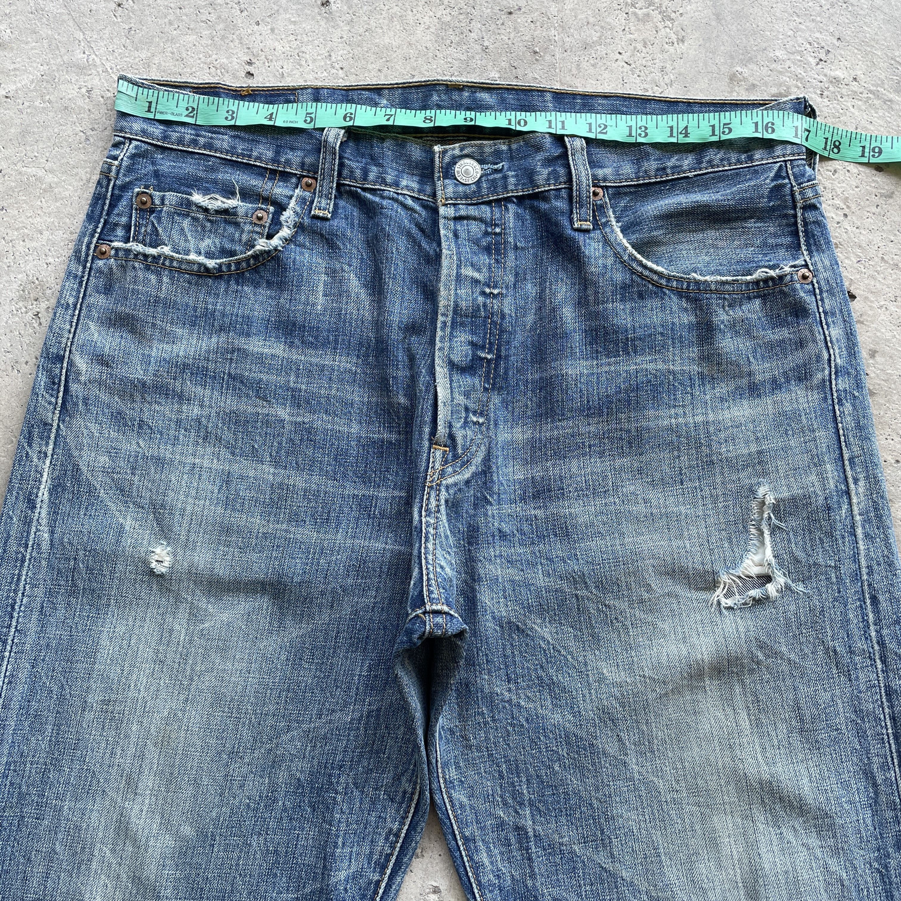 Levi's W34 Vintage Levi’s 501 Faded Jeans Distressed Denim Pants Size US 34 / EU 50 - 3 Thumbnail