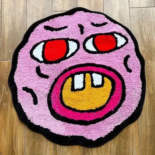 Other Cartoon Kawaii Cherry Bomb Handmade Tufted Carpet Size ONE SIZE - 1 Thumbnail