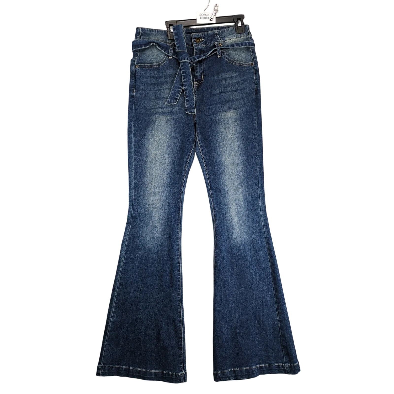 Other NWT KDF Flare Leg Jeans Women's 8 Tie Belt 28x32" High Rise Size 30" / US 8 / IT 44 - 1 Thumbnail