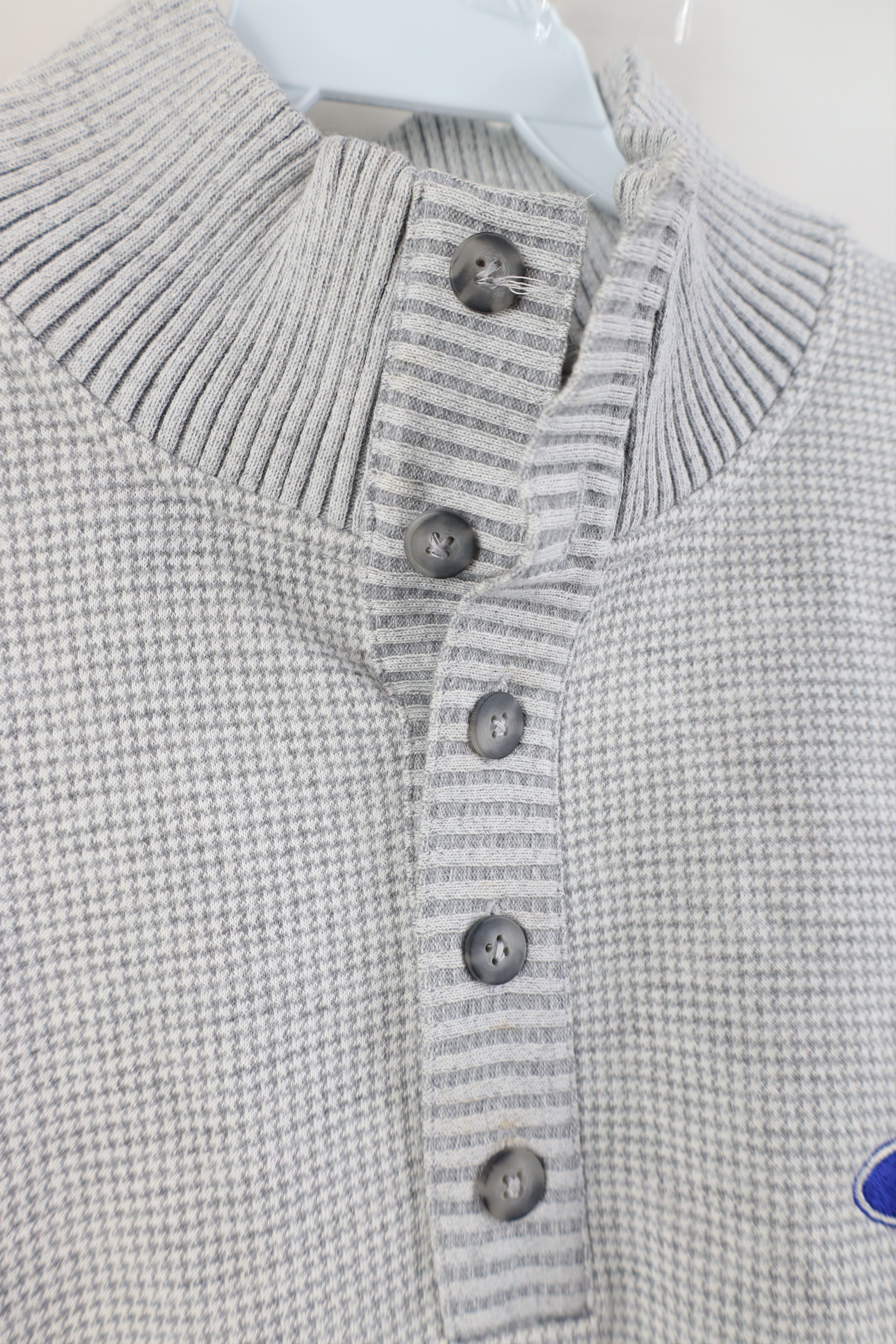 Vintage Vintage Ford Motor Company Houndstooth Knit Henley Sweater Size US XL / EU 56 / 4 - 8 Thumbnail