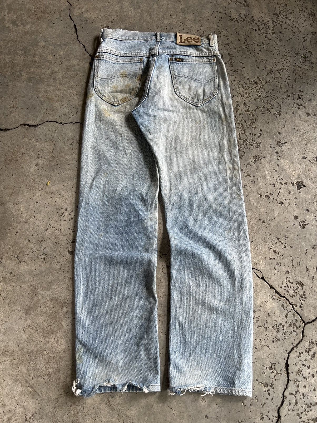 Lee Thrashed Vintage Lee Denim Pants Distressed EDR Size US 29 - 8 Thumbnail