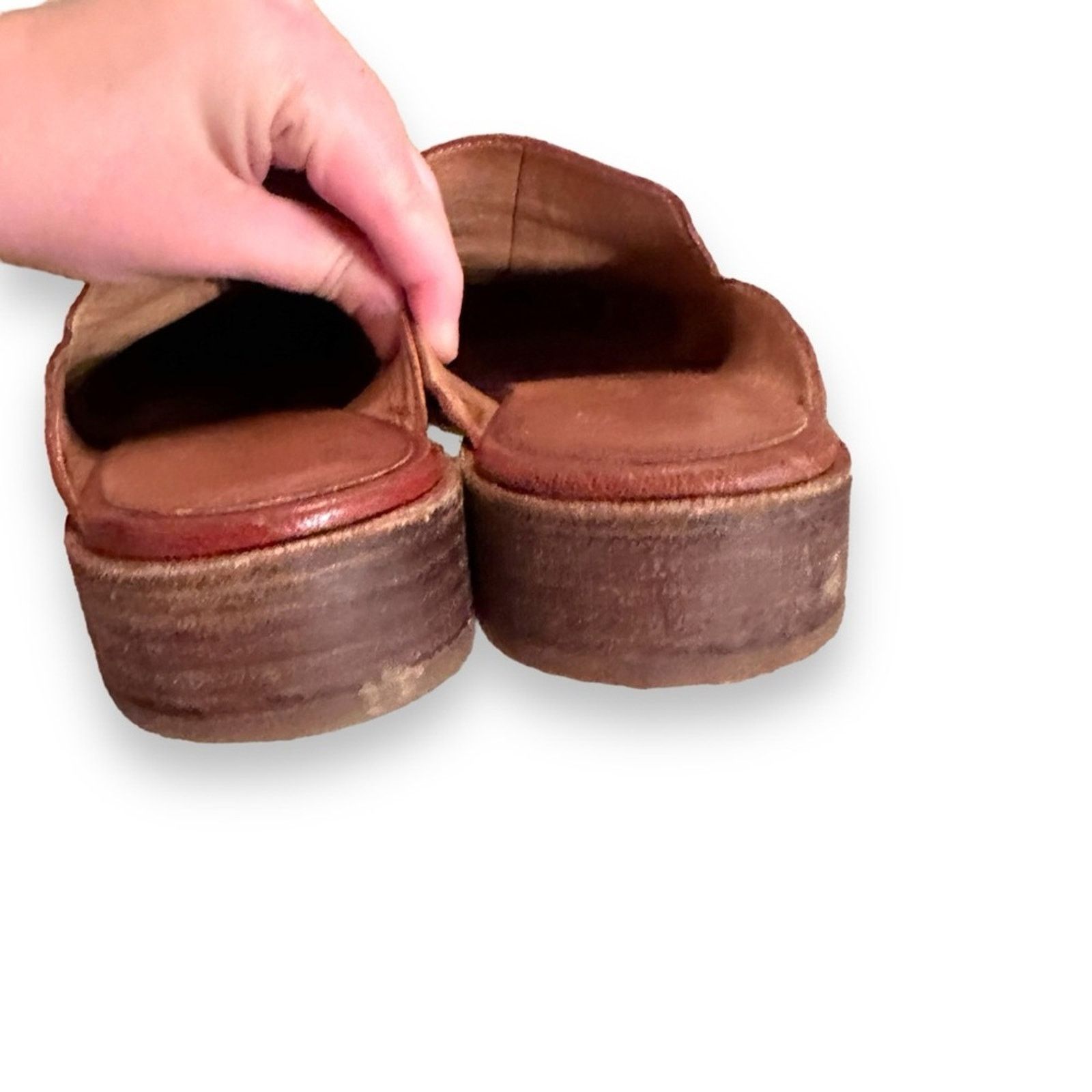 Madewell Madewell The Frances Leather Loafer Slip On Mules in Brown Size US 7.5 / IT 37.5 - 7 Thumbnail