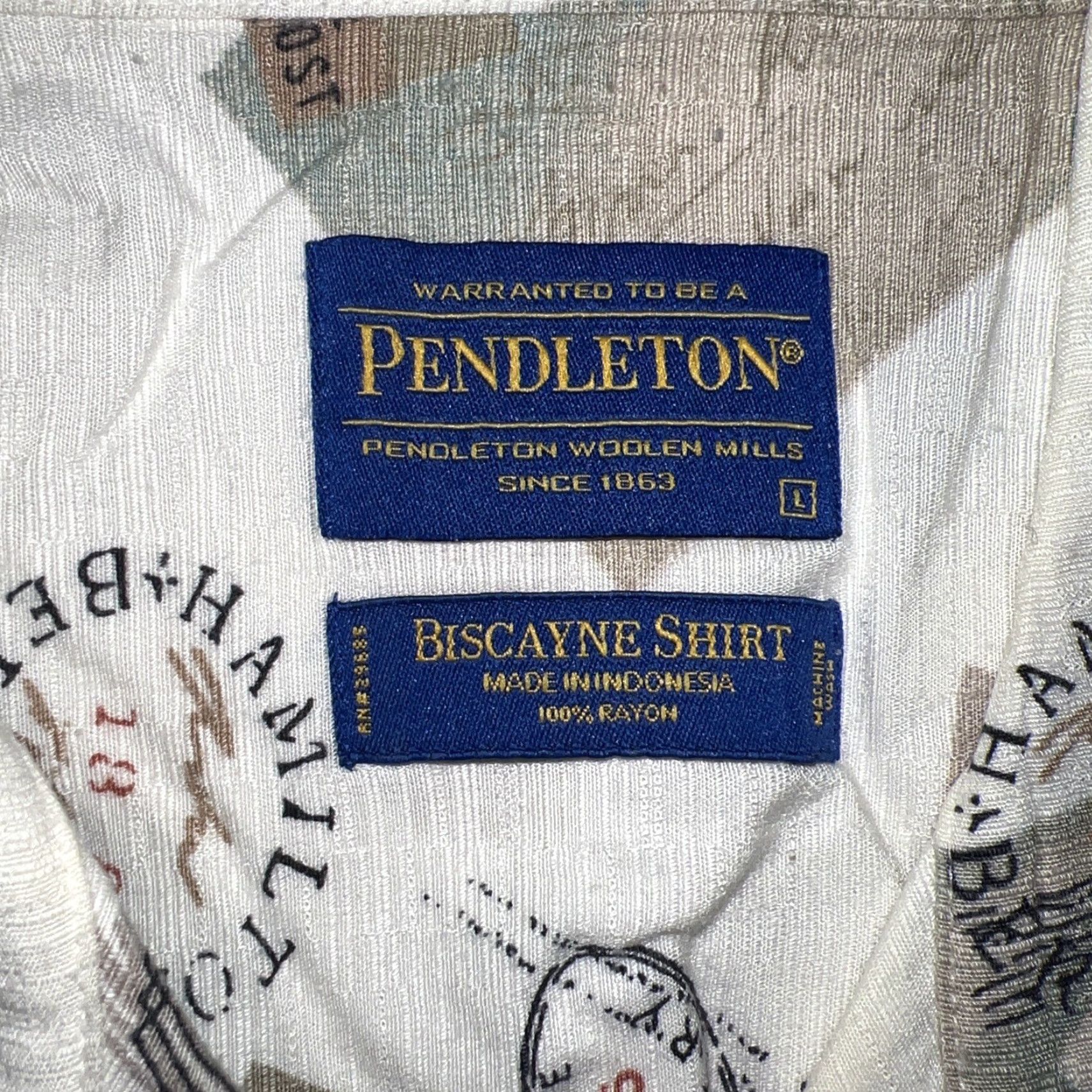 Pendleton VINTAGE Pendleton Men’s Short Sleeve Button-Down Shirt Biscayne Beige Size L Casual Size US L / EU 52-54 / 3 - 3 Thumbnail