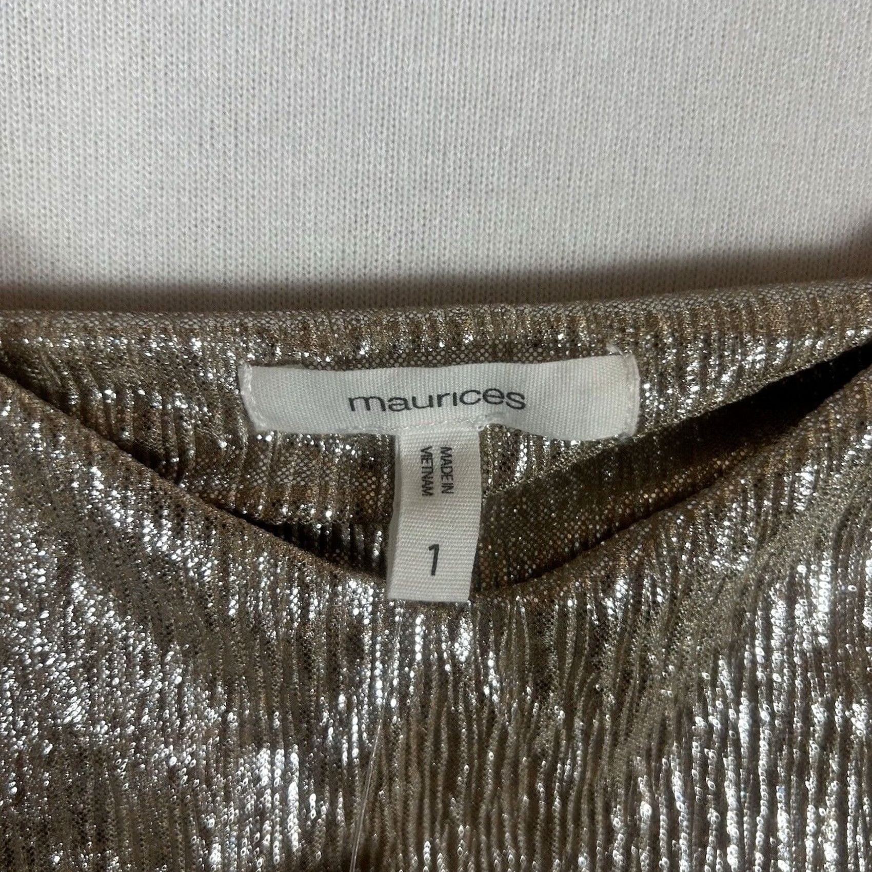 Vintage Maurices Tank Top Womens Size 1 Yellow Sparkles Sleeveless NWT Metallic Gold Shirt Shirt? Size XS / US 0-2 / IT 36-38 - 4 Thumbnail