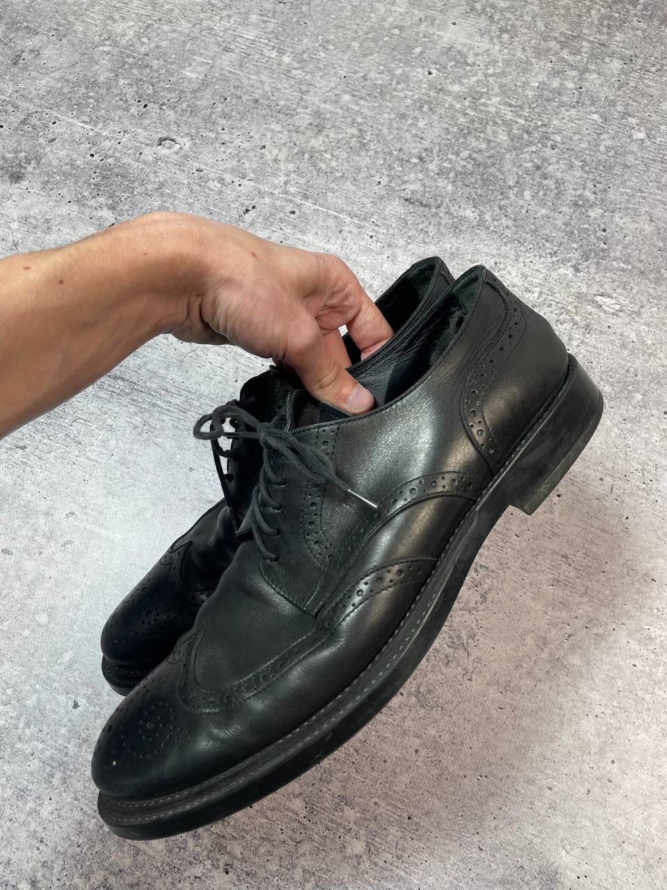 Tod's Vintage Tods Leather Derby Brouge Oxford Shoes Y2K Size US 10 / EU 43 - 3 Thumbnail