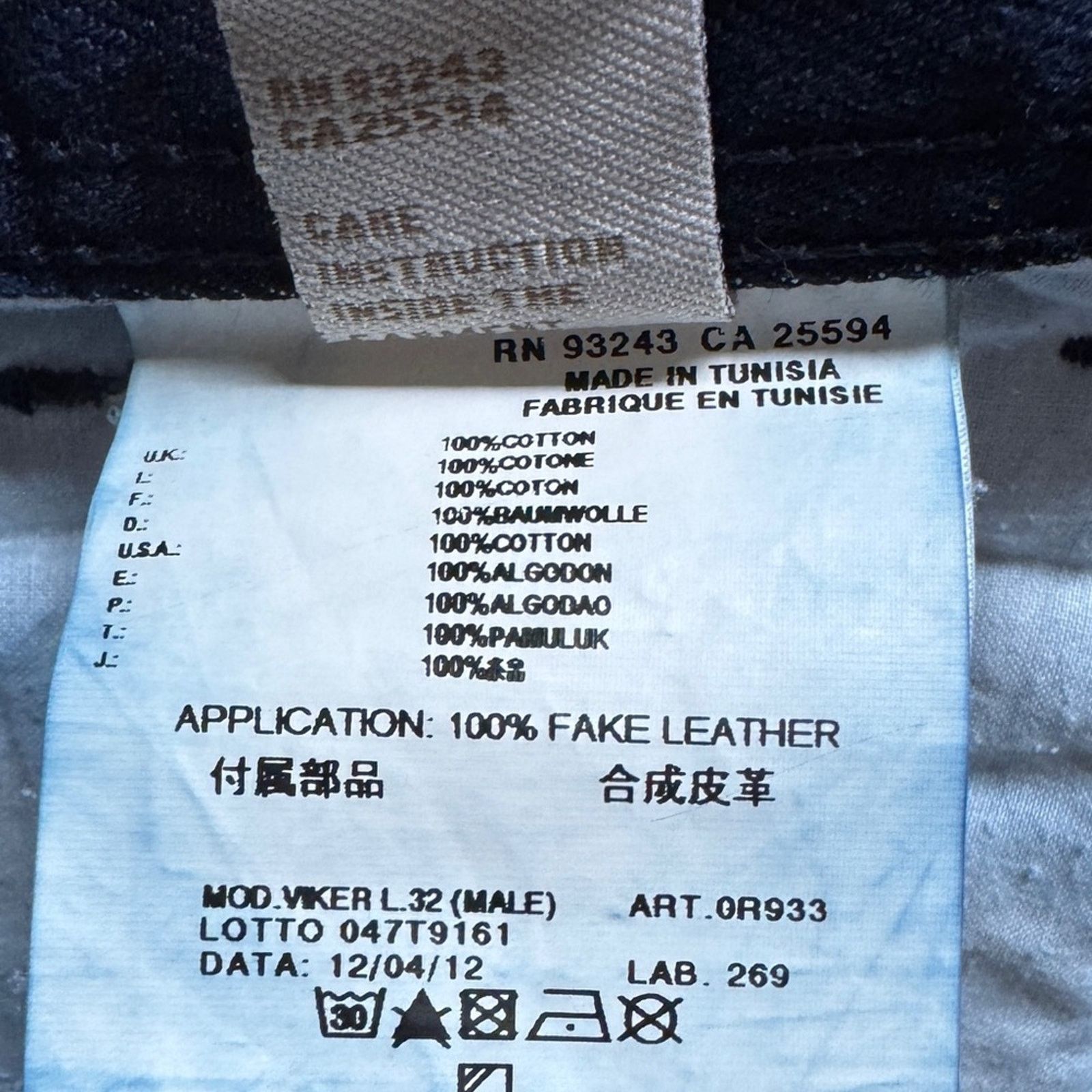 Diesel Diesel Viker Regular Straight 100% cotton Jeans 30x32 Size US 30 / EU 46 - 11 Thumbnail