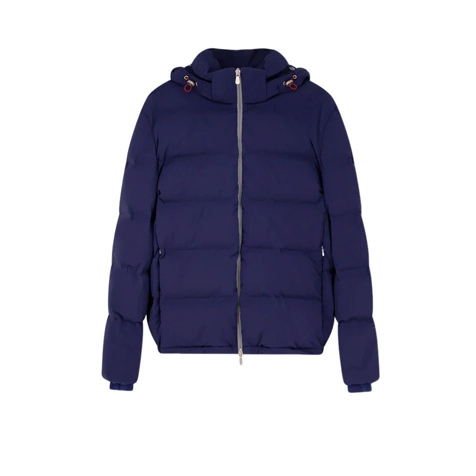 Brunello Cucinelli BRUNELLO CUCINELLI Blue Nylon Down Jacket New & Authentic (M Size US L / EU 52-54 / 3 - 1 Thumbnail