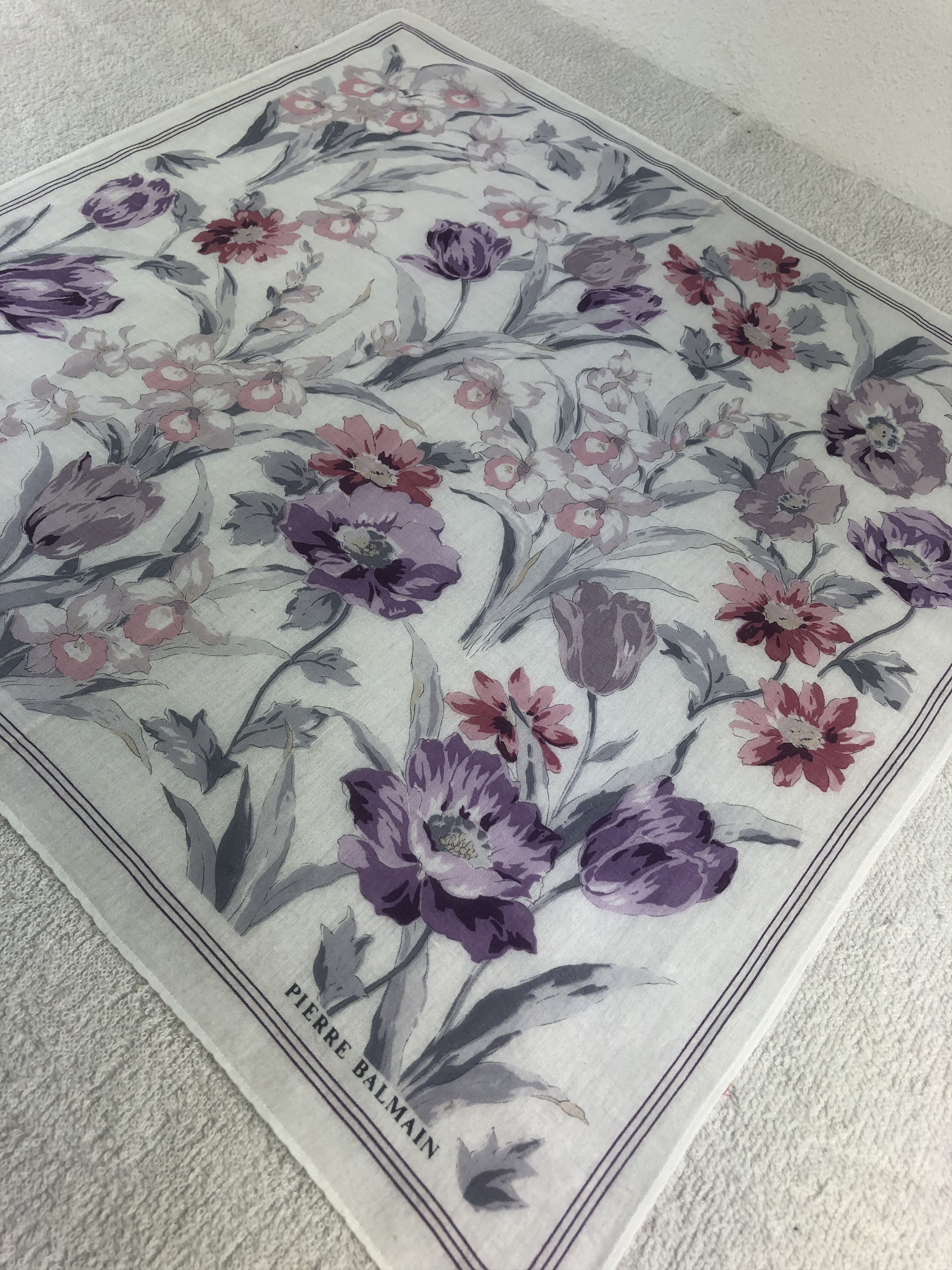 Pierre Balmain Pierre Balmain Handkerchief / Bandana / Neckerchief C043 Size ONE SIZE - 4 Thumbnail