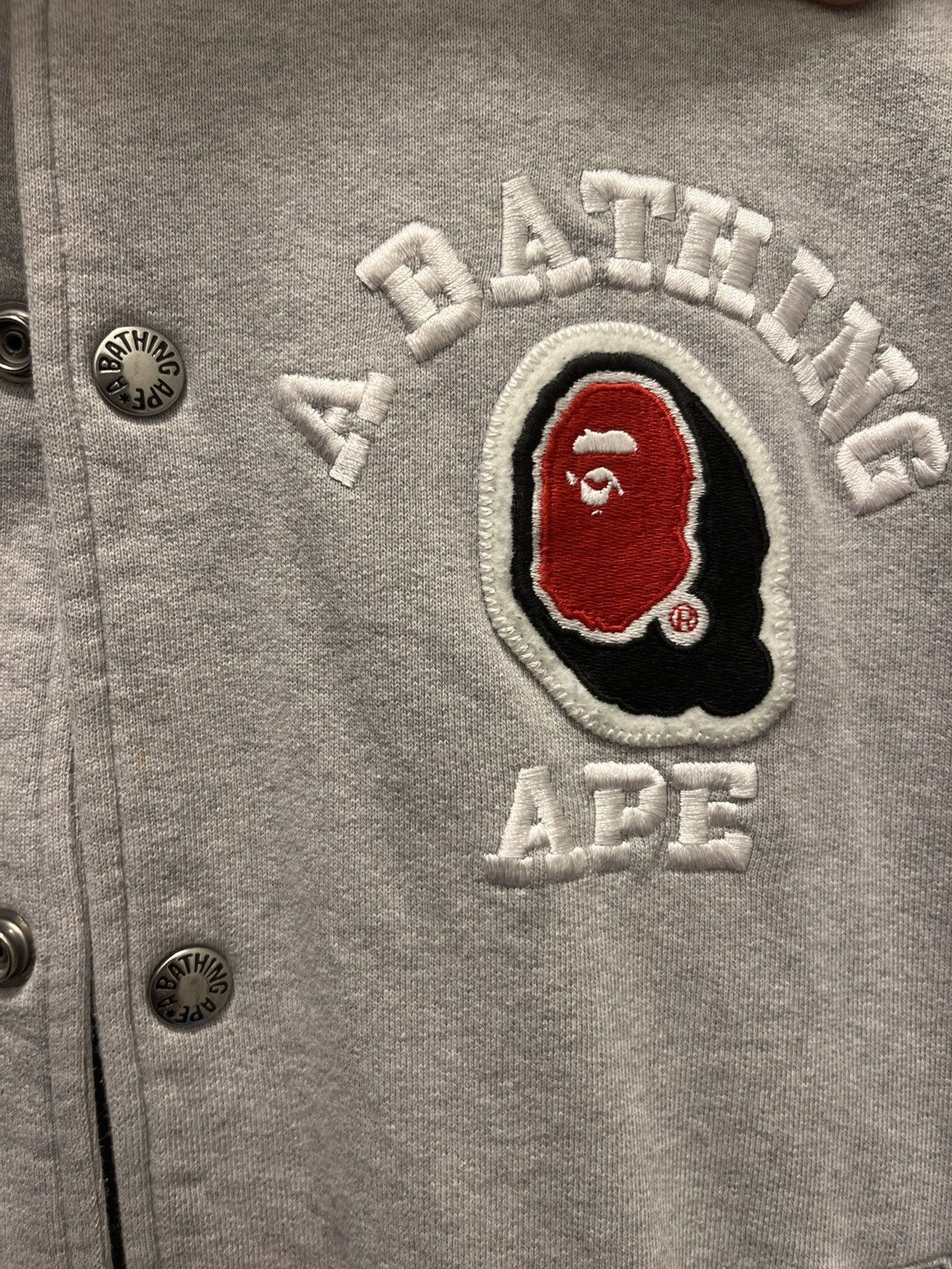 Bape NIGOxBAPE Logo Sweat Varsity Jacket Size US M / EU 48-50 / 2 - 3 Thumbnail