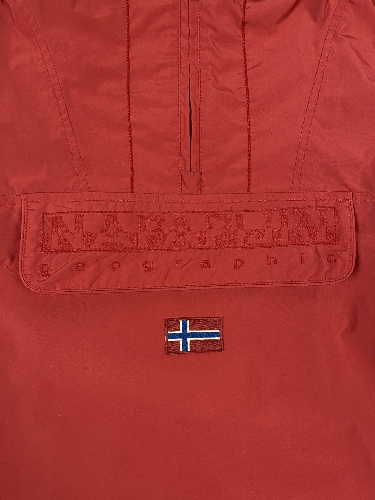 Napapijri Napapijri Rainforest Half Zip Anorak Hooded Nylon Jacket y2k Size M / US 6-8 / IT 42-44 - 6 Thumbnail