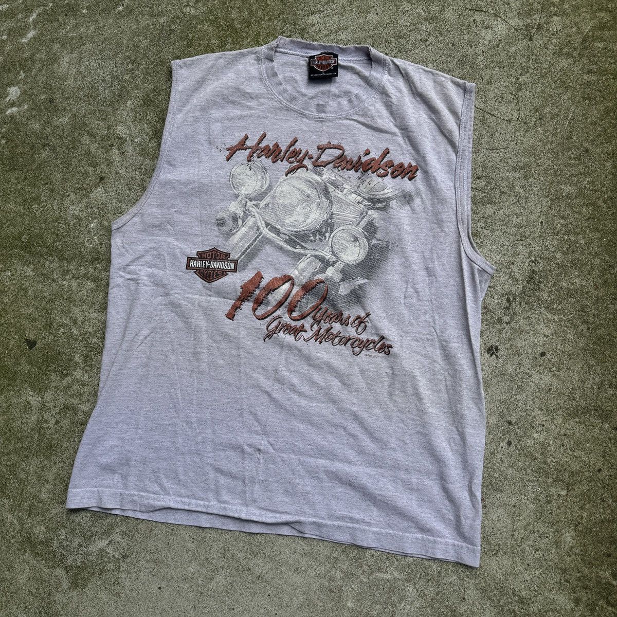 Harley Davidson Harley Davidson Faded Thrashed Distressed Tank ERD Grunge Size US L / EU 52-54 / 3 - 7 Thumbnail