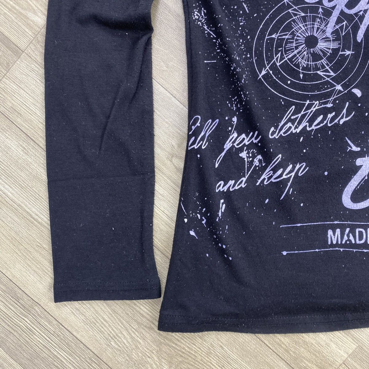 If Six Was Nine 2000s MKR Studded Leopard Poem Punk Lgb Gothic Longsleeve Size US S / EU 44-46 / 1 - 7 Thumbnail