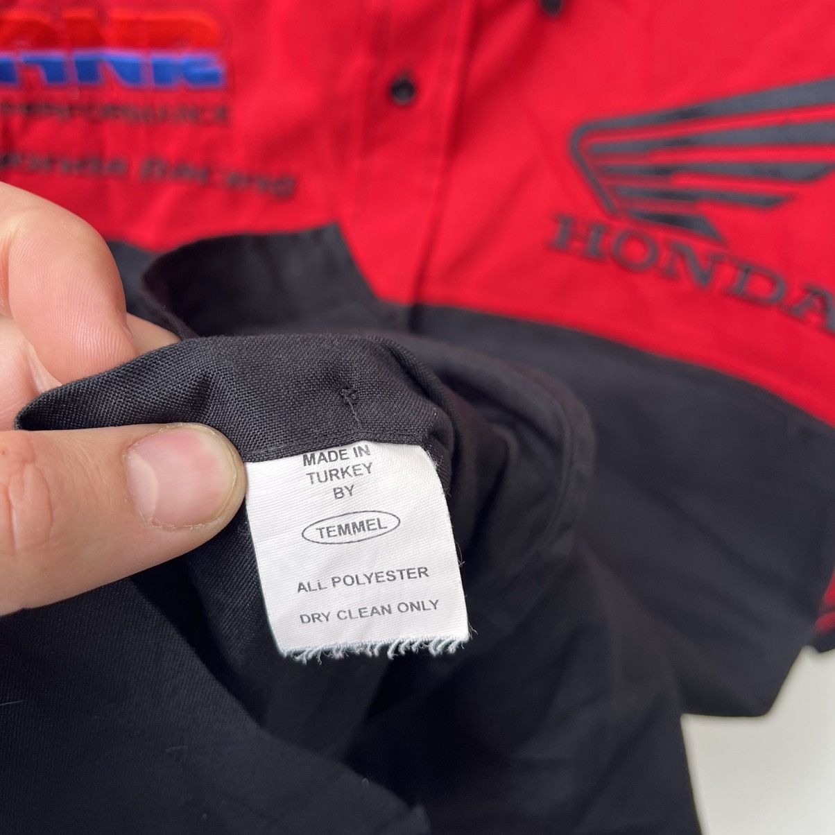 Honda Honda Racing pit Shirt Snap Up short sleeve vintage Size US XL / EU 56 / 4 - 8 Thumbnail