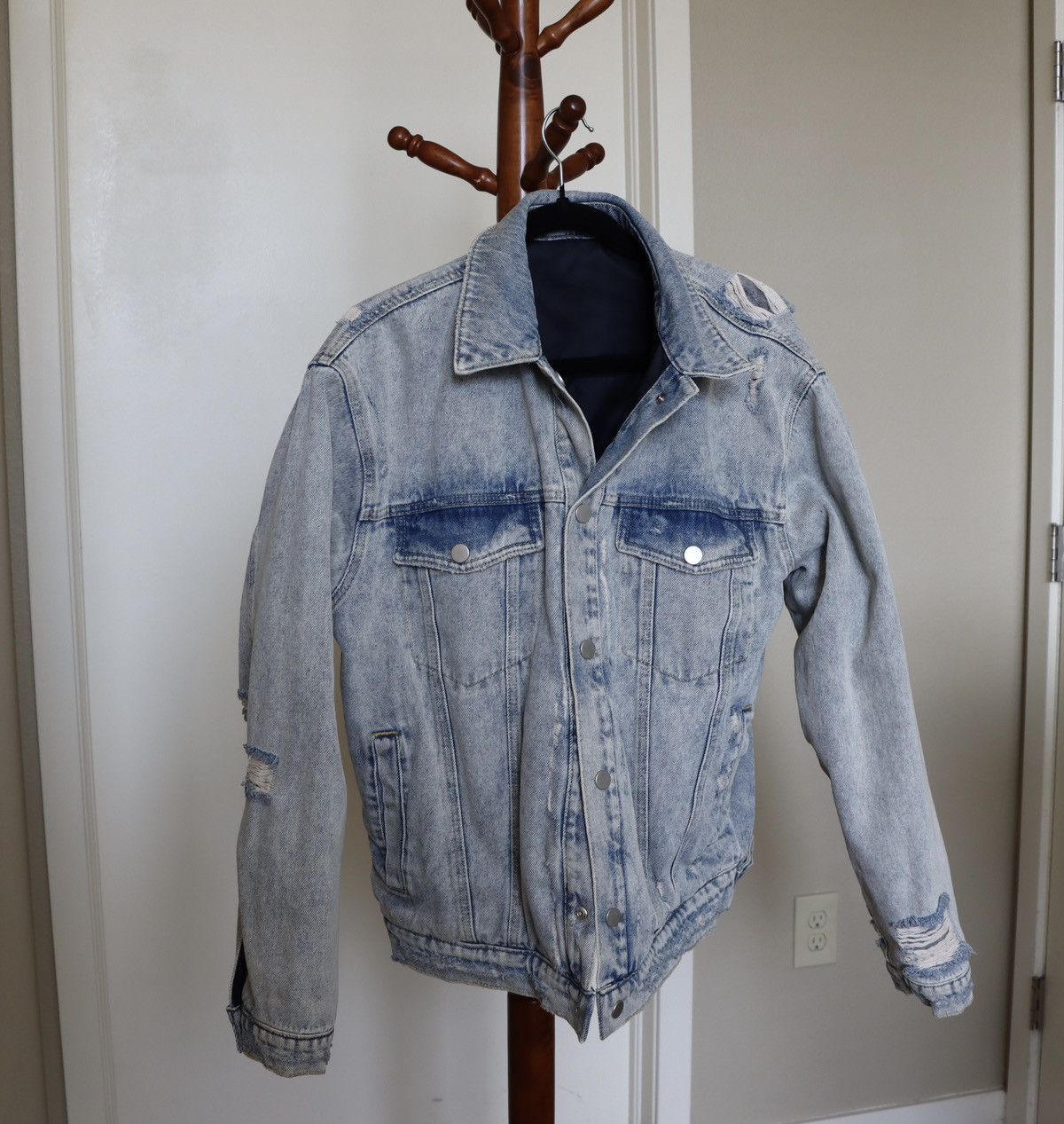 Topman Reversible Denim Jacket Size US M / EU 48-50 / 2 - 1 Thumbnail