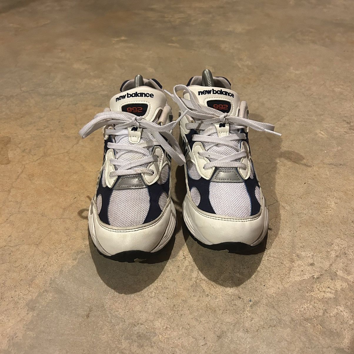 New Balance New Balance 992 Monarch White Navy 2021 US 7 Size US 7 / EU 40 - 3 Thumbnail