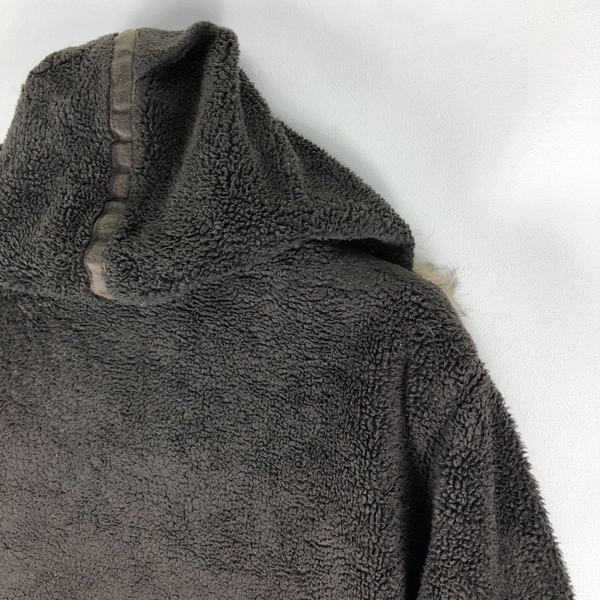 Avirex Vintage 90's Avirex Sherpa Hoodie Jacket Button up Size US L / EU 52-54 / 3 - 5 Thumbnail
