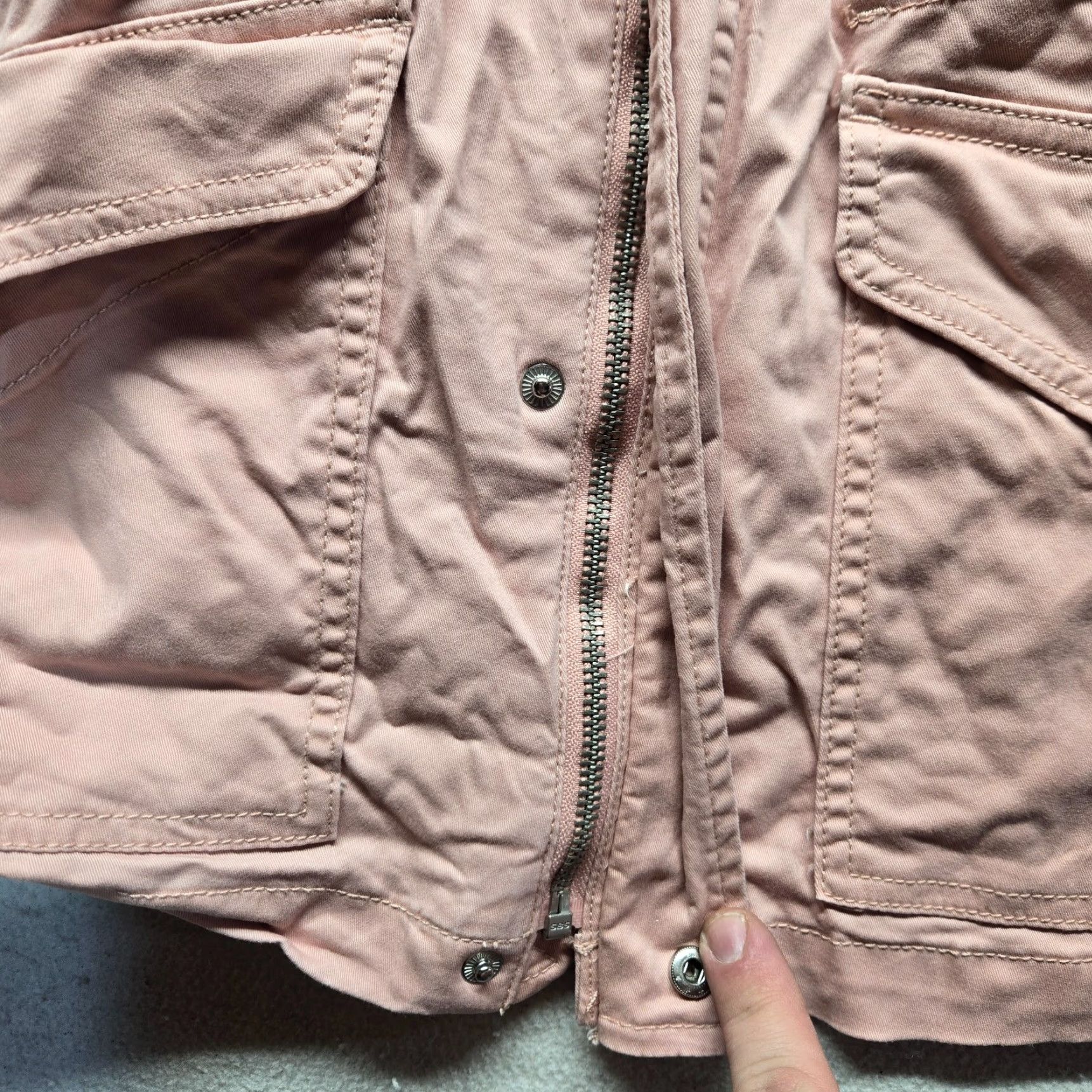 Vintage Time & Tru Jacket Women Adult 3XL Pink Button Zip Pockets 3XL Womens Casual Basic Jacket Size XXL / US 16-18 / IT 52-54 - 3 Thumbnail