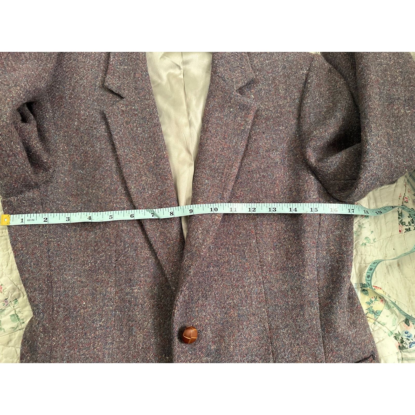 Other VINTAGE UNWORN SCOTTISH WOOL HARRIS TWEED BLAZER Size S / US 4 / IT 40 - 5 Thumbnail