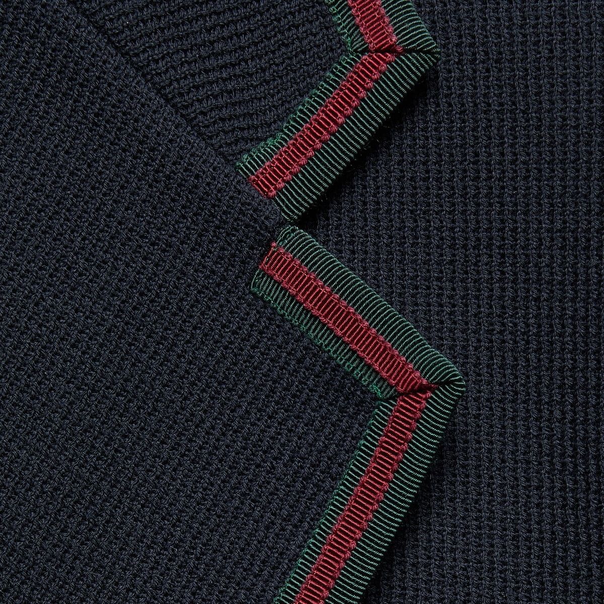 Gucci o1s1wg110125 Cotton Jersey Jacket With Web in Dark Blue Size US S / EU 44-46 / 1 - 5 Thumbnail