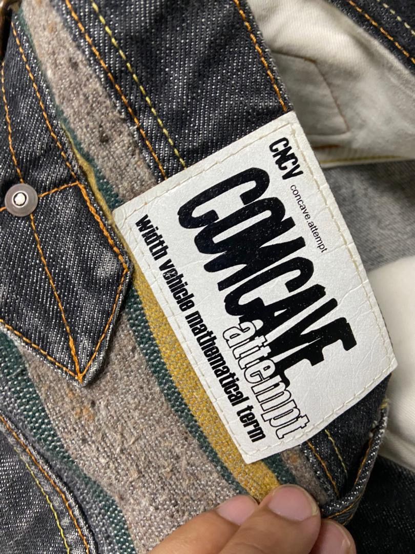 Japanese Brand CNCV Concave Attempt Relaxed Fit Cut Jeans (136) Size US 33 - 4 Thumbnail