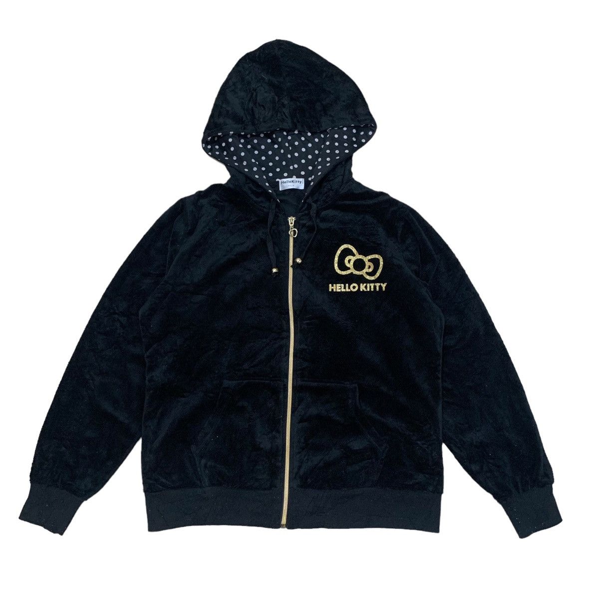 Cartoon Network Vintage Hello Kitty Big Logo Velvet Hoodie Sweater Size M / US 6-8 / IT 42-44 - 2 Thumbnail