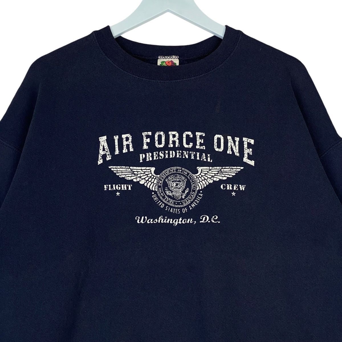 Fruit Of The Loom × Vintage Vintage Air Force One Presidential Crewneck Sweatshirt Size US XL / EU 56 / 4 - 4 Thumbnail