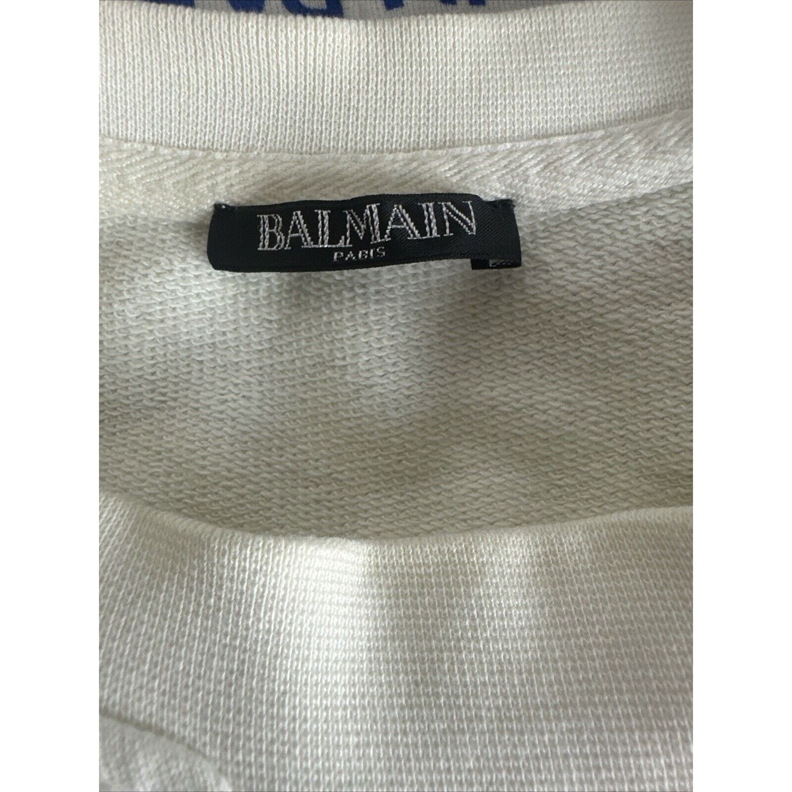 Balmain Permanently Stained Balmain Striped Sweatshirt Men’s SZ M Size US M / EU 48-50 / 2 - 9 Thumbnail
