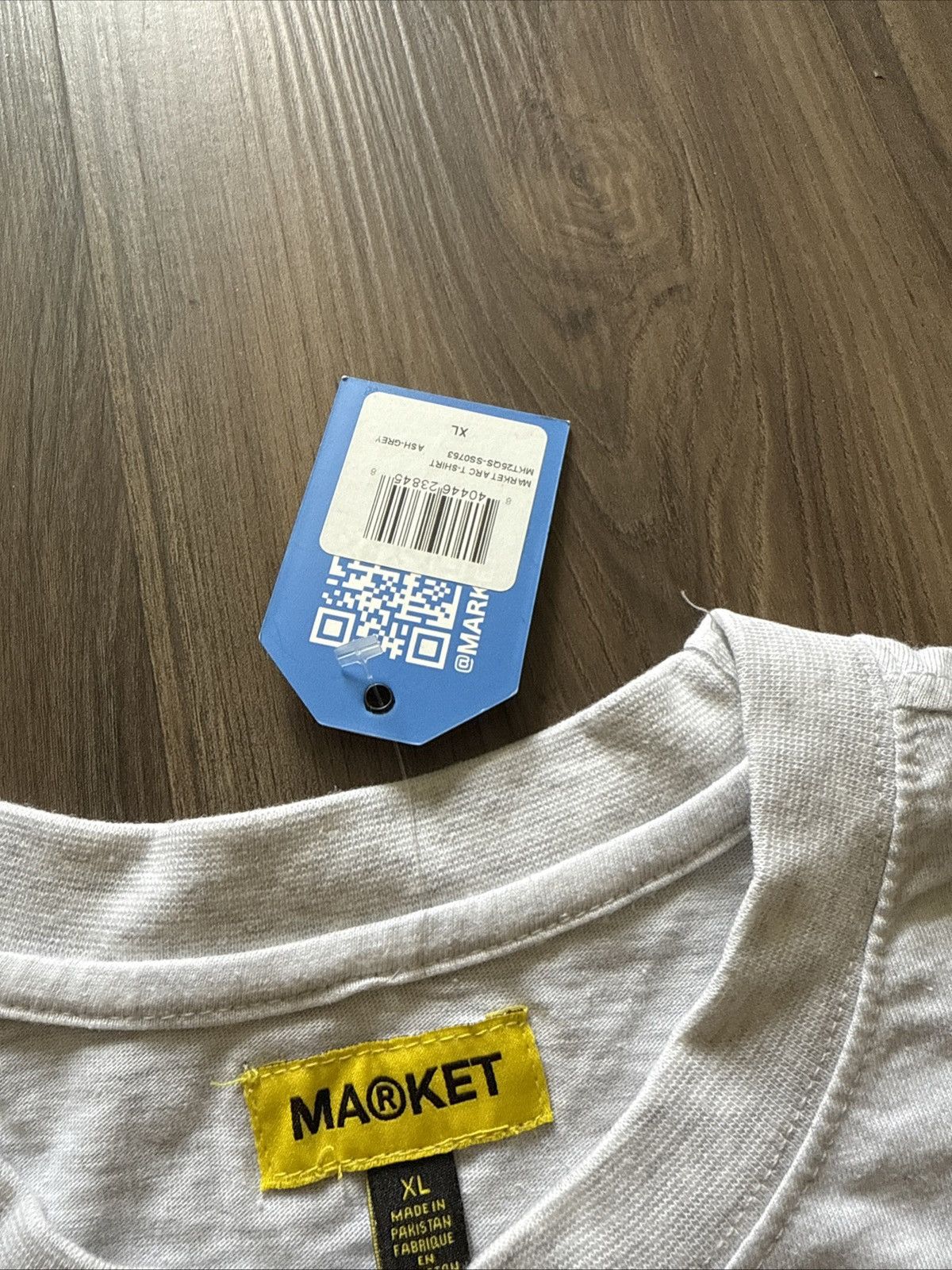 Market MARKET Classic Arch Logo T-Shirt Ash Grey XL Heavyweight Size US XL / EU 56 / 4 - 4 Thumbnail