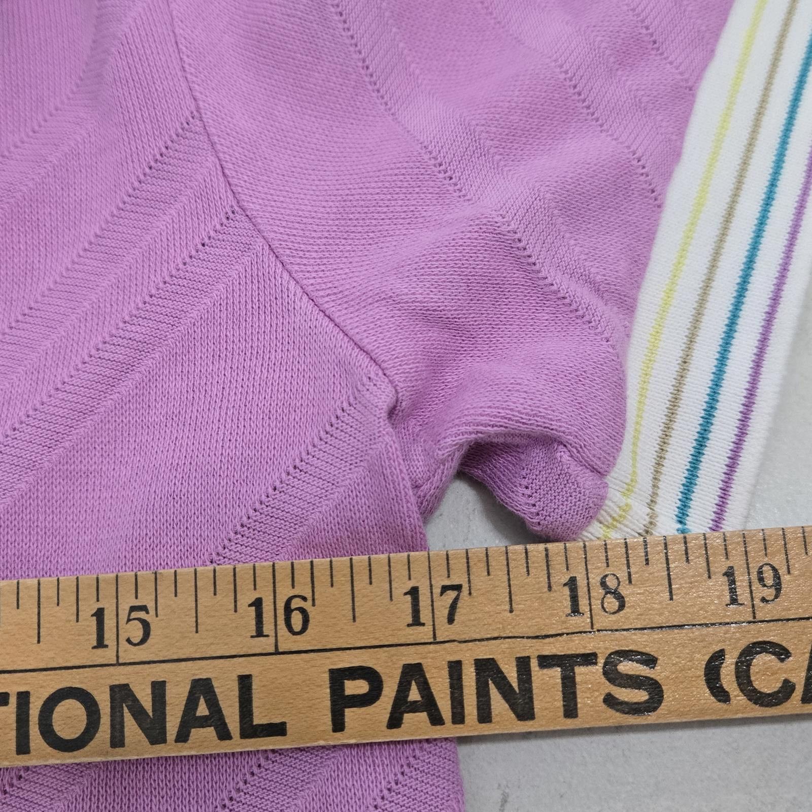 Escada Escada Cotton Polo Womens Medium Purple V Neck Size M / US 6-8 / IT 42-44 - 6 Thumbnail