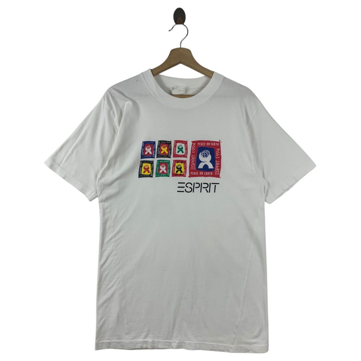 Esprit × Vintage Vintage ESPRIT peace on earth logo spellout tee Size US M / EU 48-50 / 2 - 1 Thumbnail