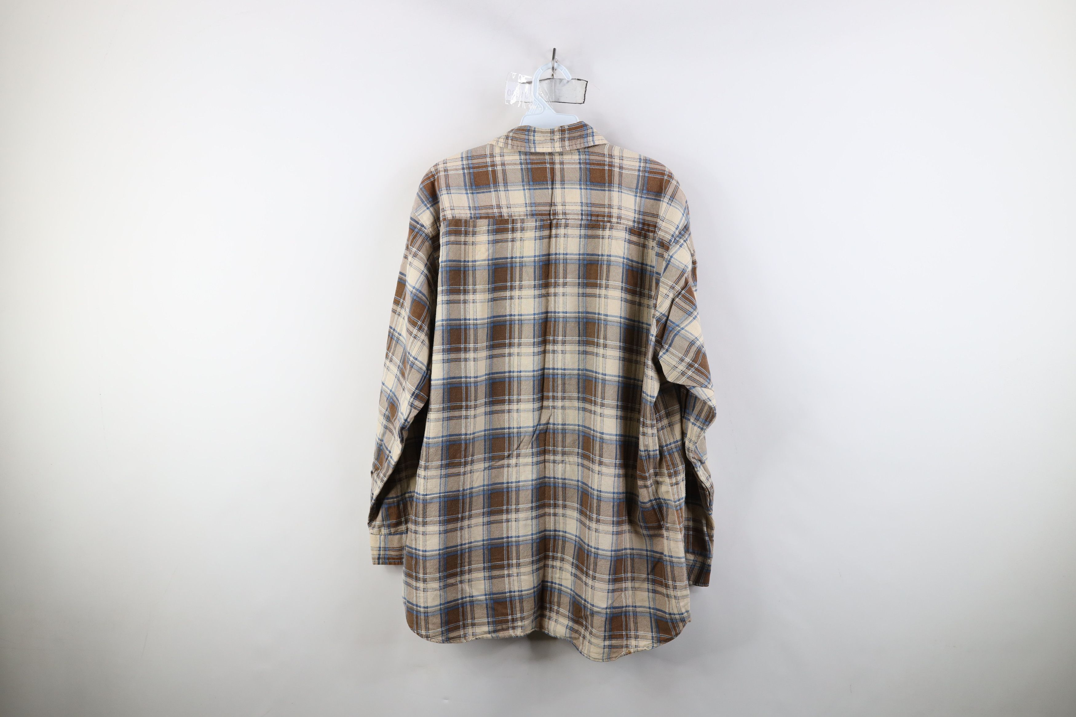 Vintage Vintage 70s Streetwear Flannel Collared Button Shirt Plaid Size US L / EU 52-54 / 3 - 11 Thumbnail