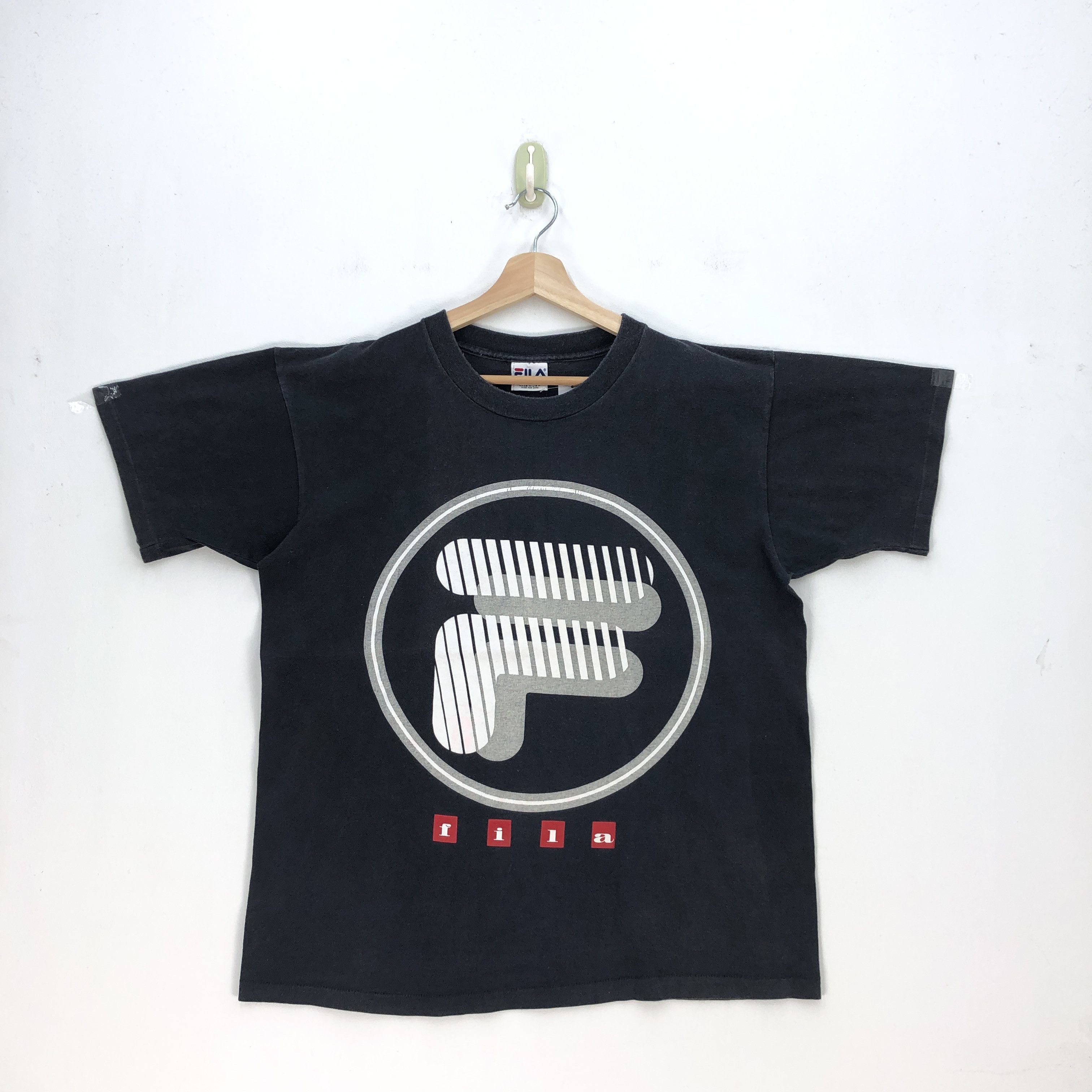 Vintage Fila T Shirt Vintage Fila Script Logo Crewneck Tee