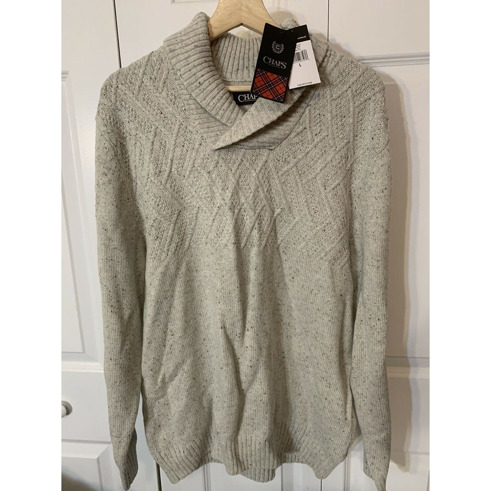 Chaps New Chaps Men’s Sz XL Tan Sweater Cowl Neck NWT Pullover Size US XL / EU 56 / 4 - 3 Thumbnail