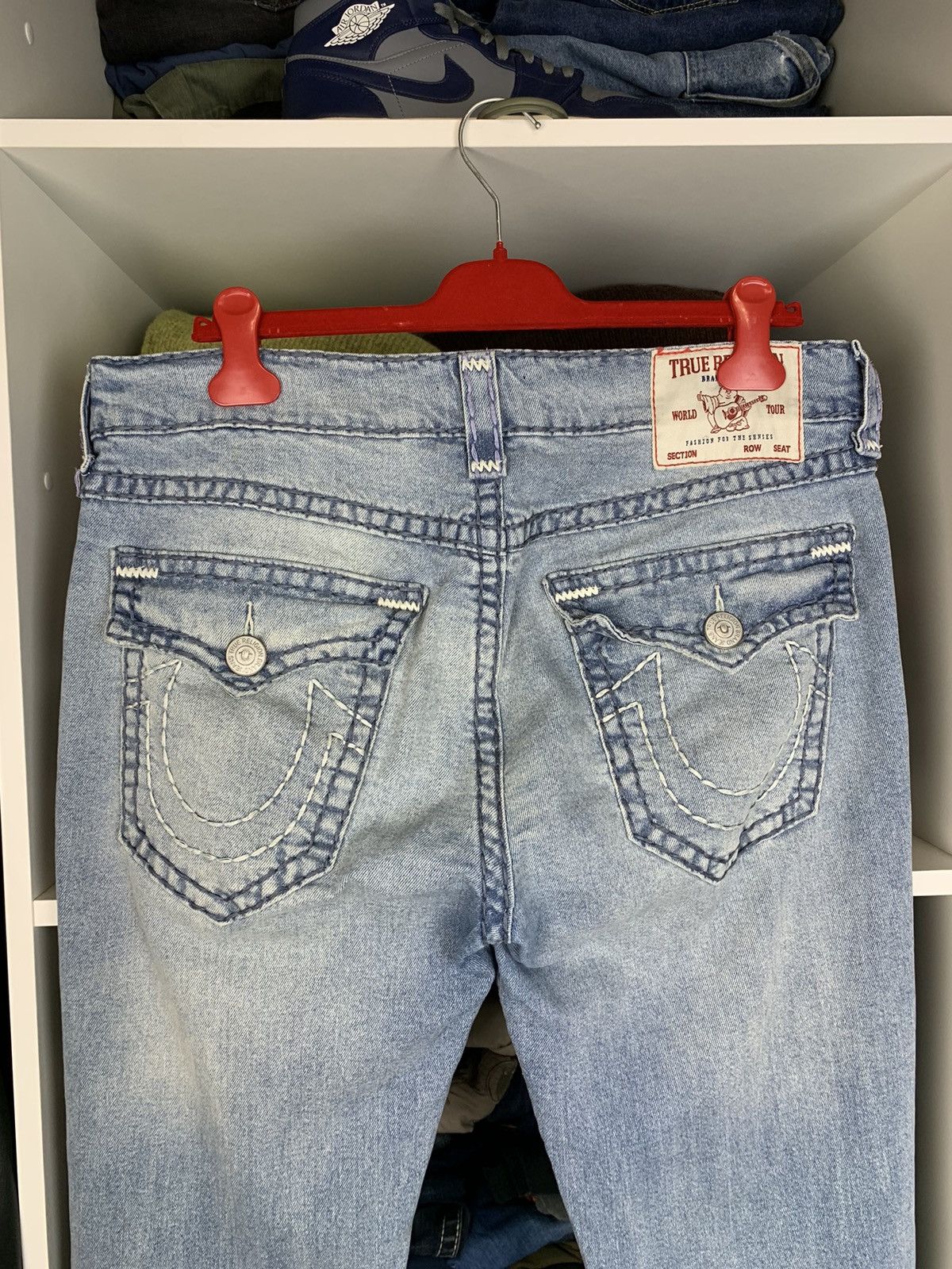 True Religion Rocco Relaxed Skinny Distressed Denim Jeans