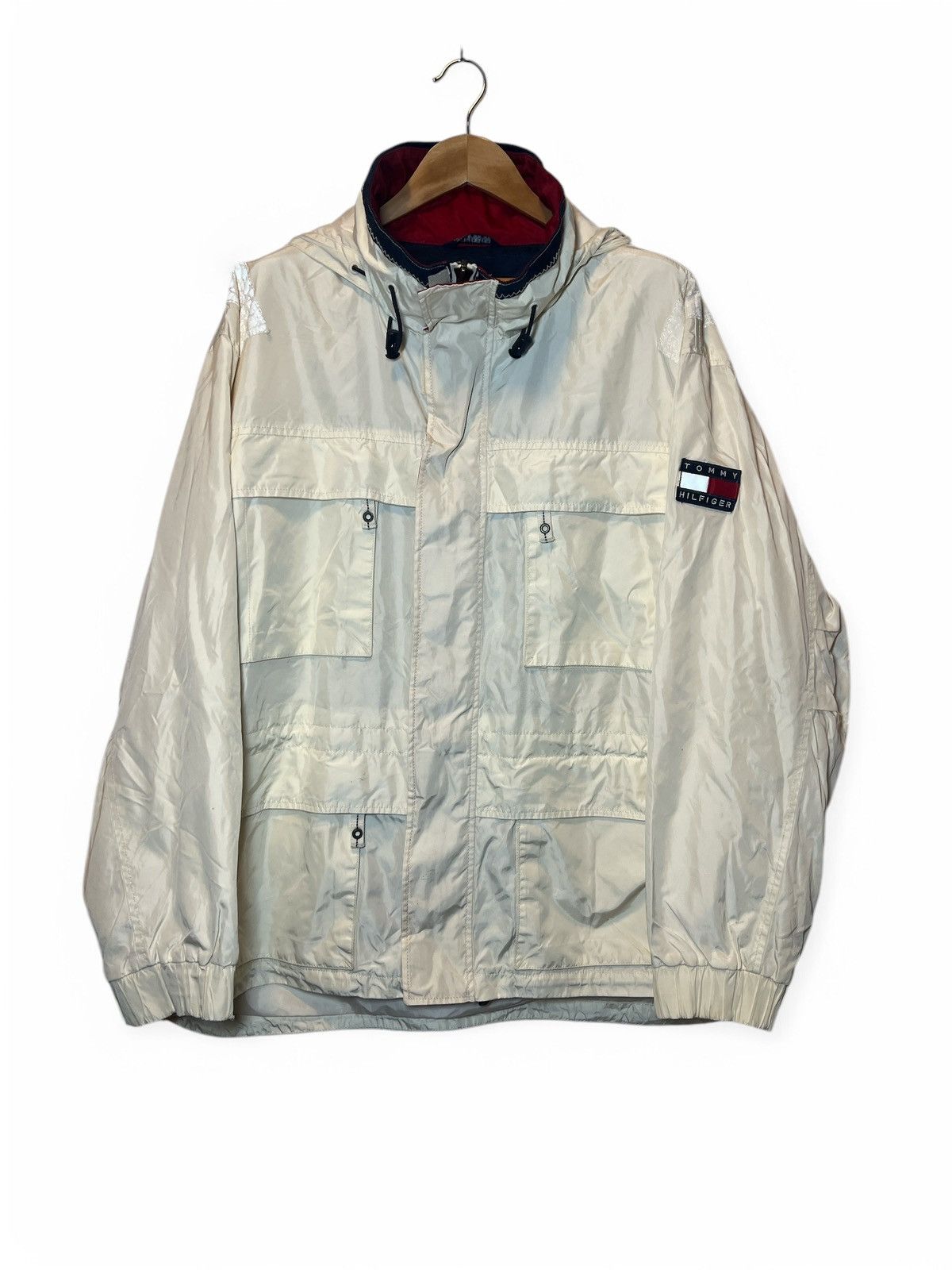 Tommy Hilfiger × Vintage XL Yacht Sailing Balaclava Tech Windbreaker Style Jacket Size US XL / EU 56 / 4 - 1 Thumbnail